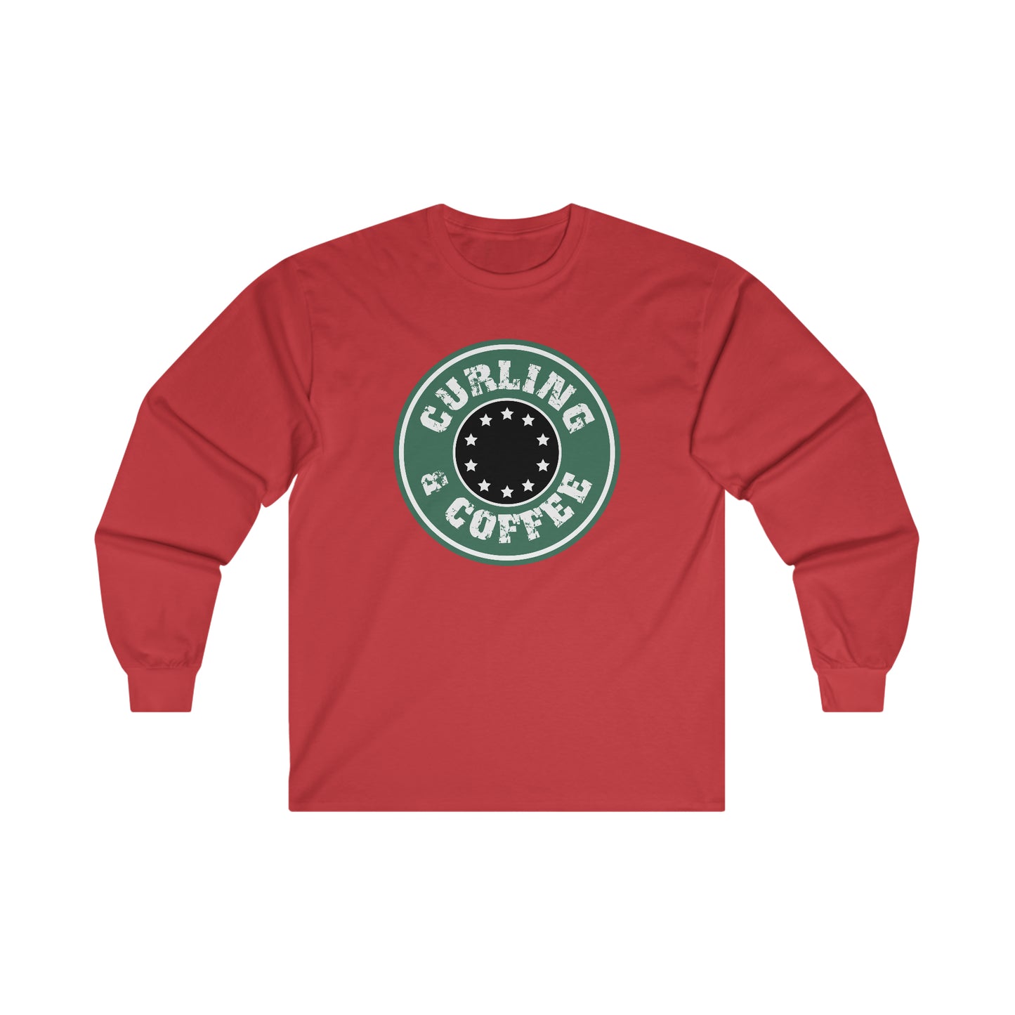 Coffee and Curling Design 1 Ultra Cotton Long Sleeve Tee