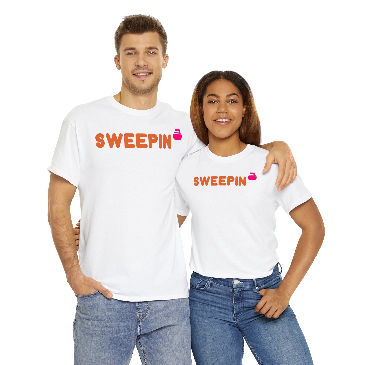 Sweepin Curling Unisex Heavy Cotton Tee