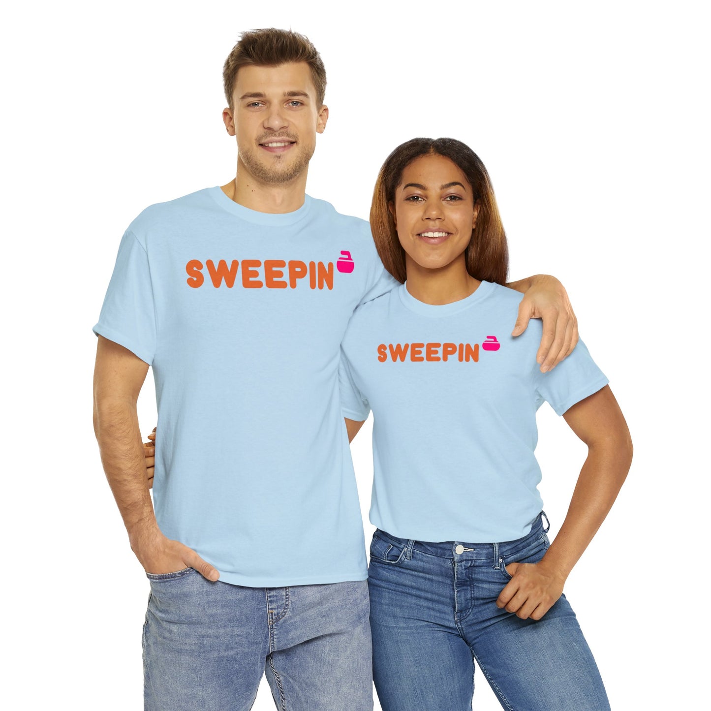 Sweepin Curling Unisex Heavy Cotton Tee