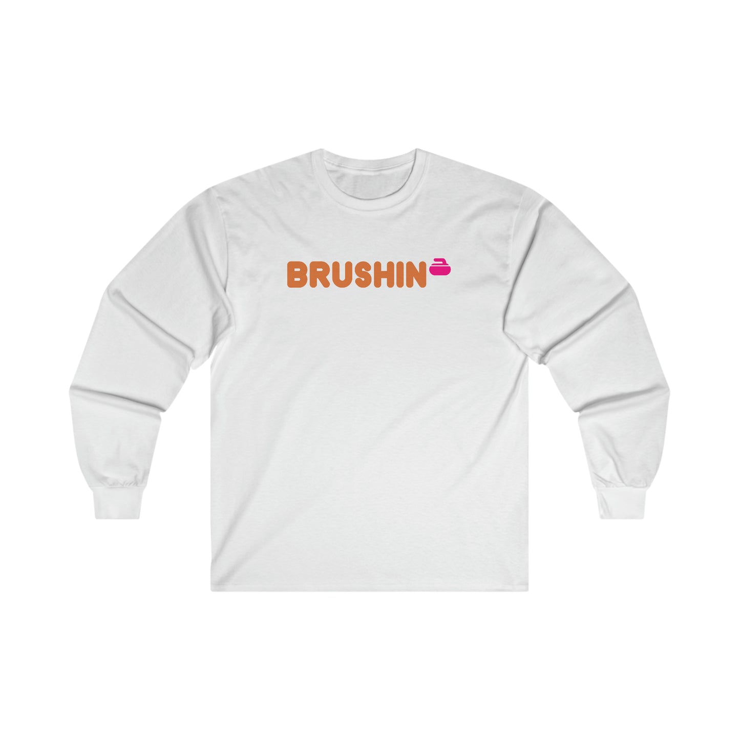 Brushin Curling Design Ultra Cotton Long Sleeve Tee