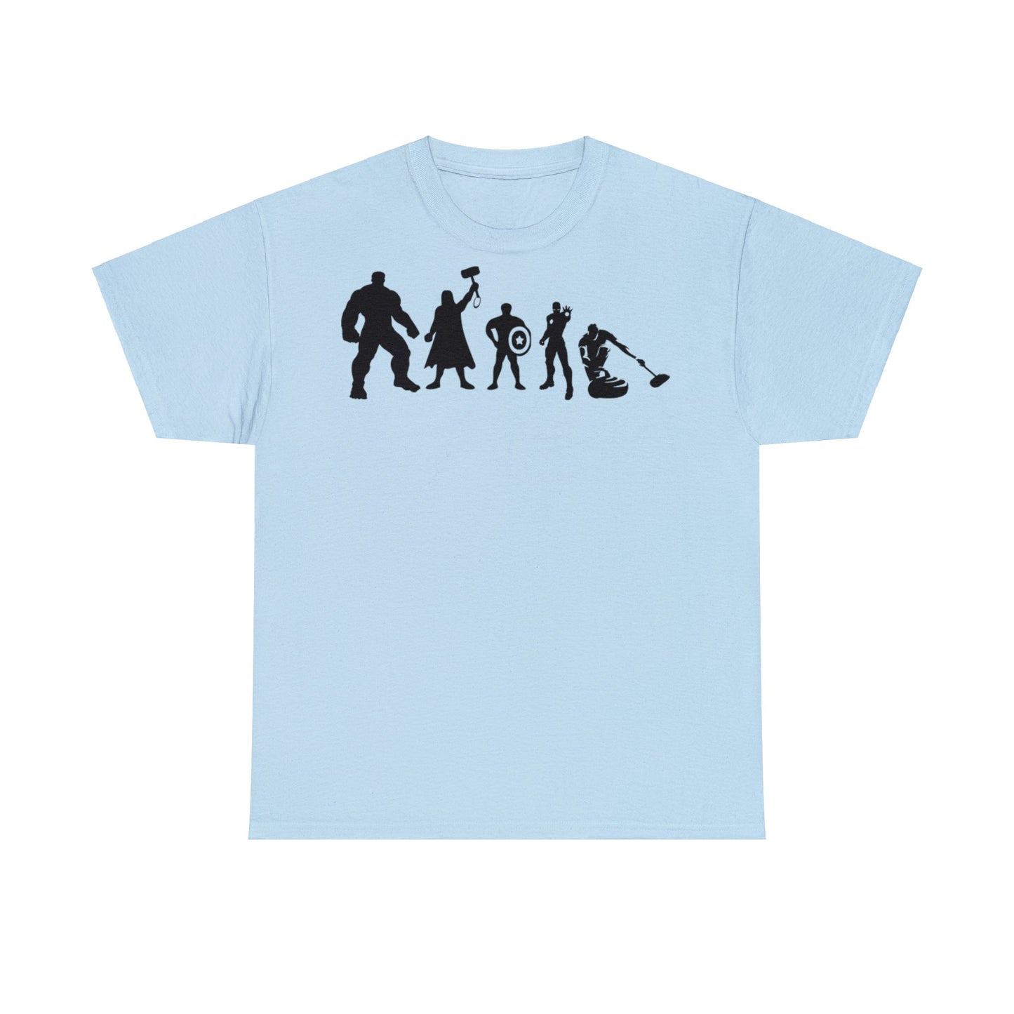 Superhero Curling Unisex Heavy Cotton Tee
