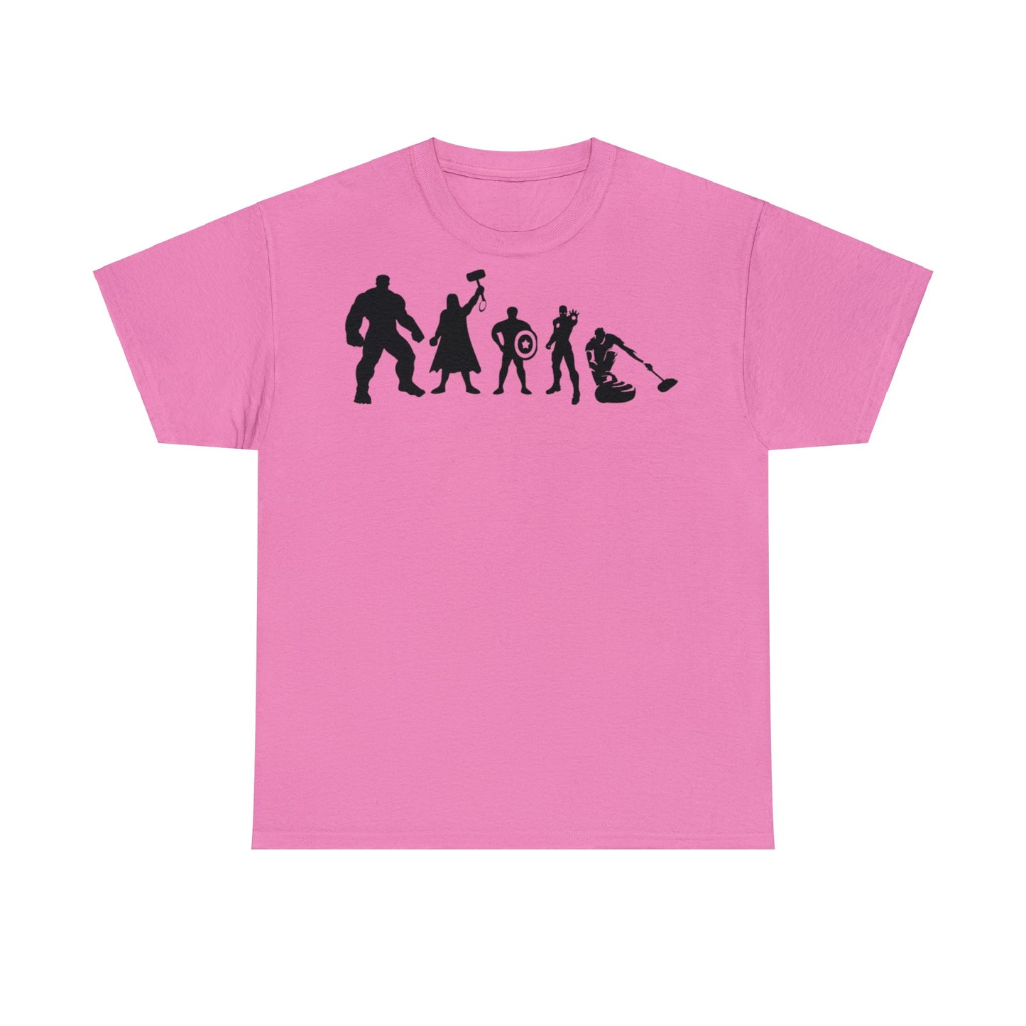 Superhero Curling Unisex Heavy Cotton Tee