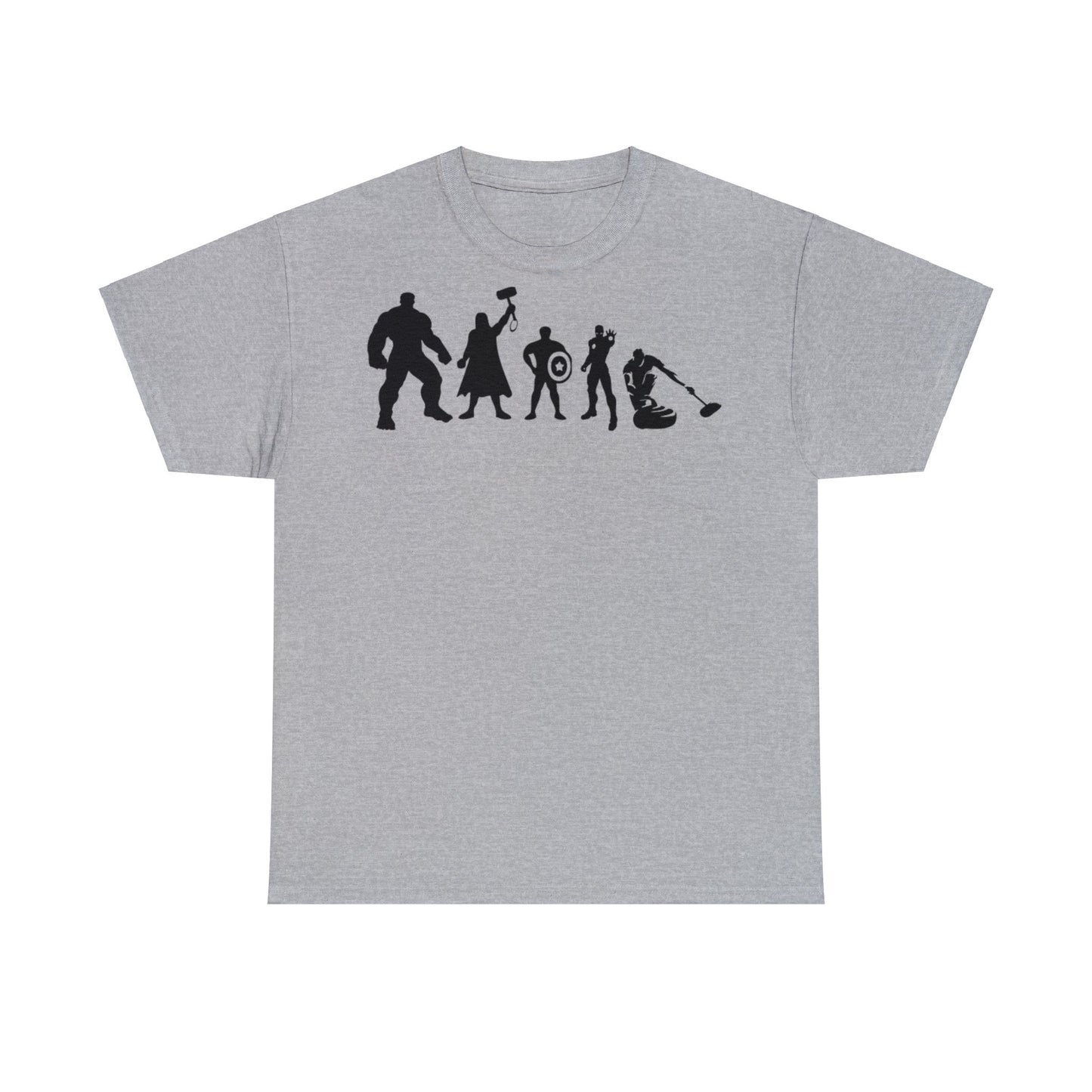 Superhero Curling Unisex Heavy Cotton Tee