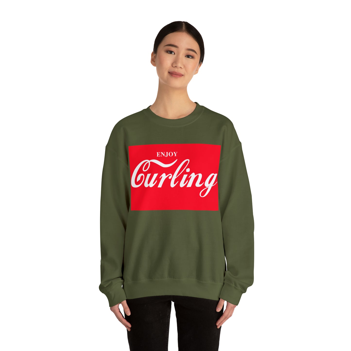 Enjoy Curling Club Unisex Heavy Blend™ Crewneck Sweatshirt
