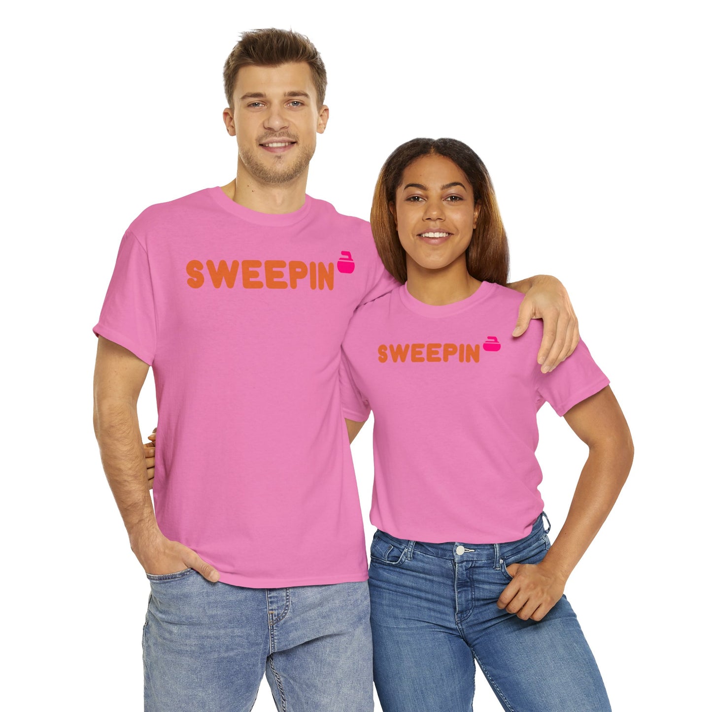 Sweepin Curling Unisex Heavy Cotton Tee
