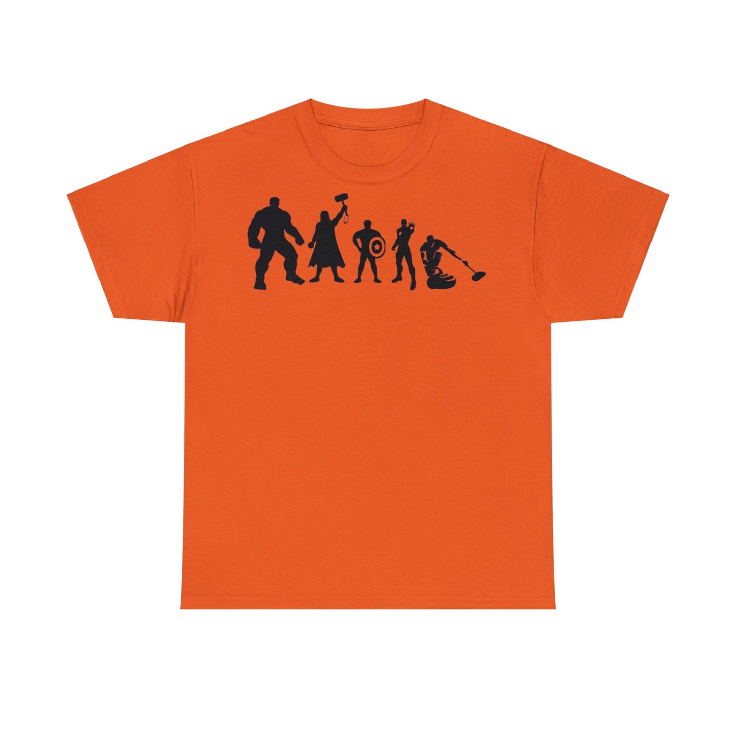 Superhero Curling Unisex Heavy Cotton Tee