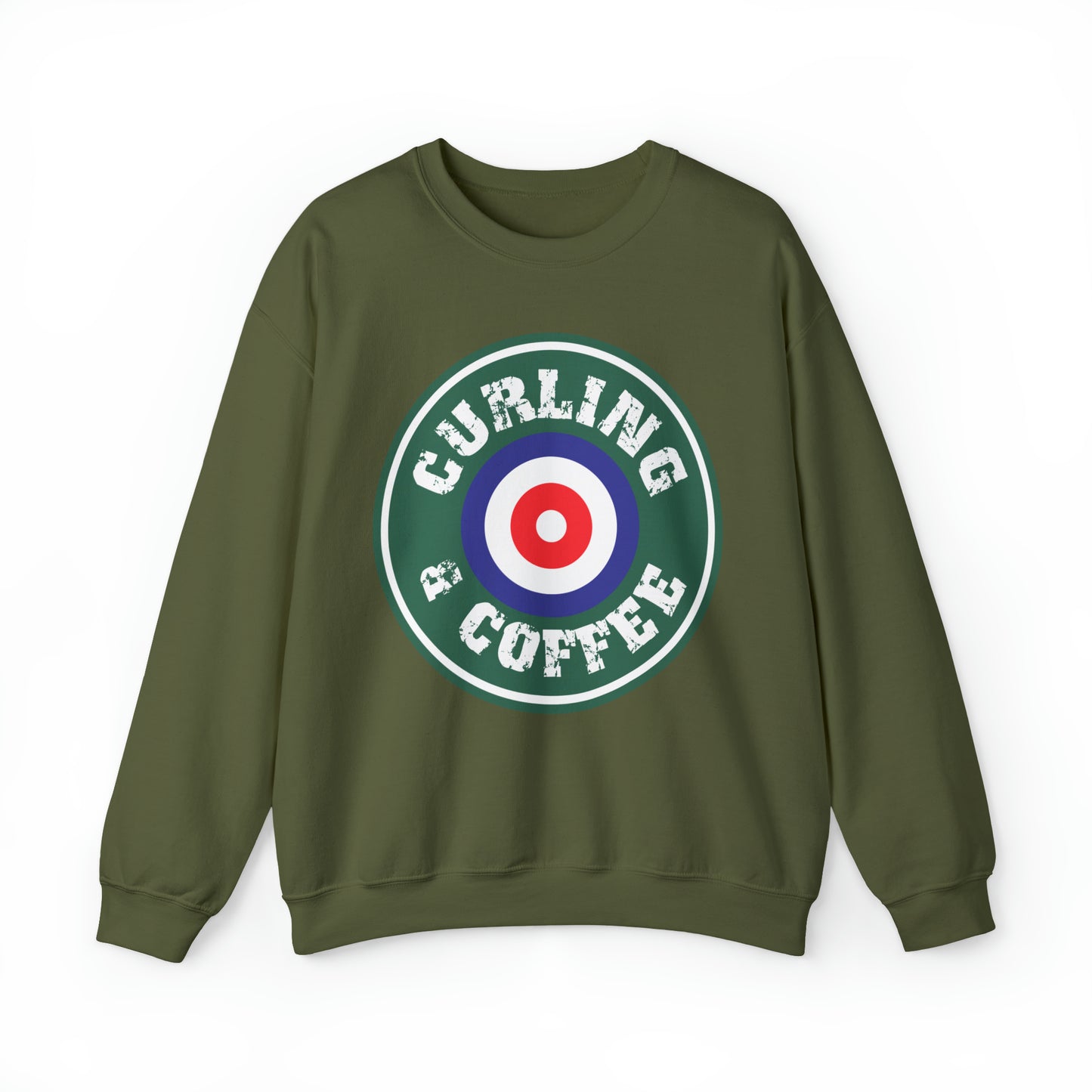 Curling & Coffee Design 1 Curling Club Unisex Heavy Blend™ Crewneck Sweatshirt