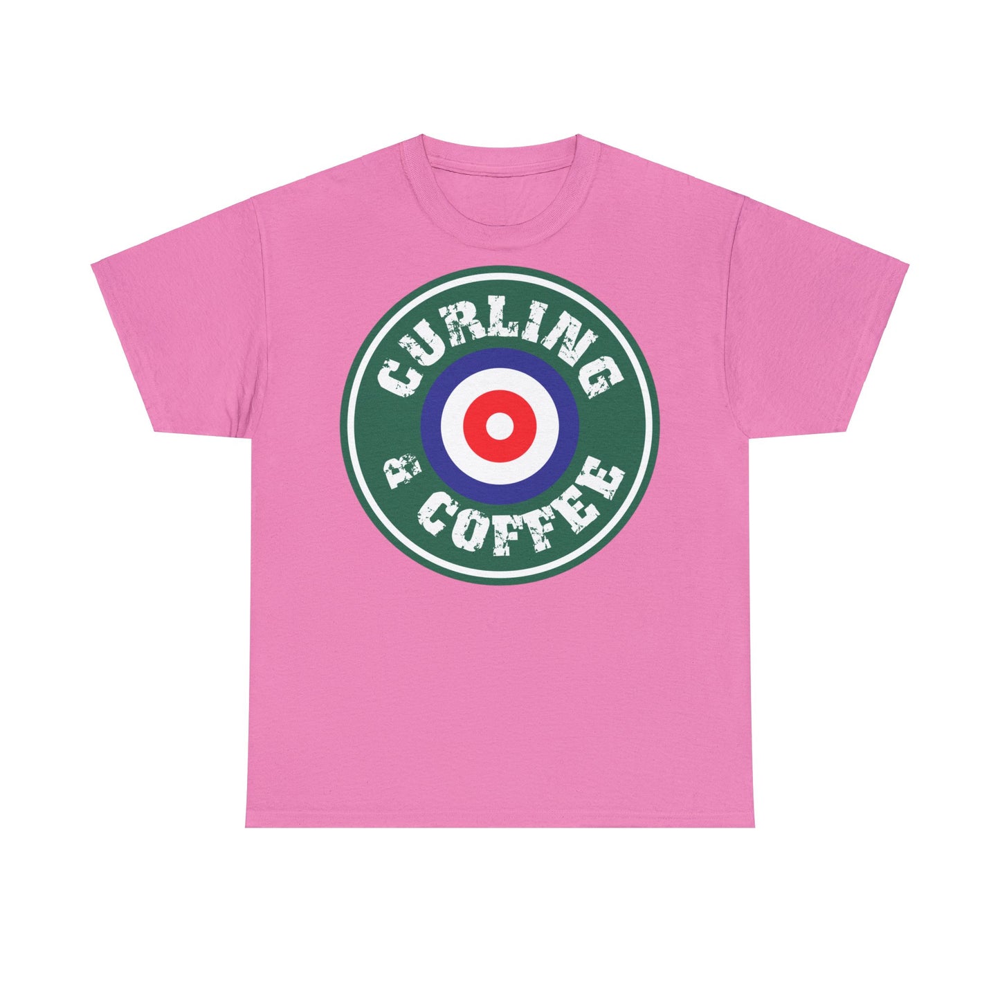 Curling & Coffee Design 1 Curling Unisex Heavy Cotton Tee