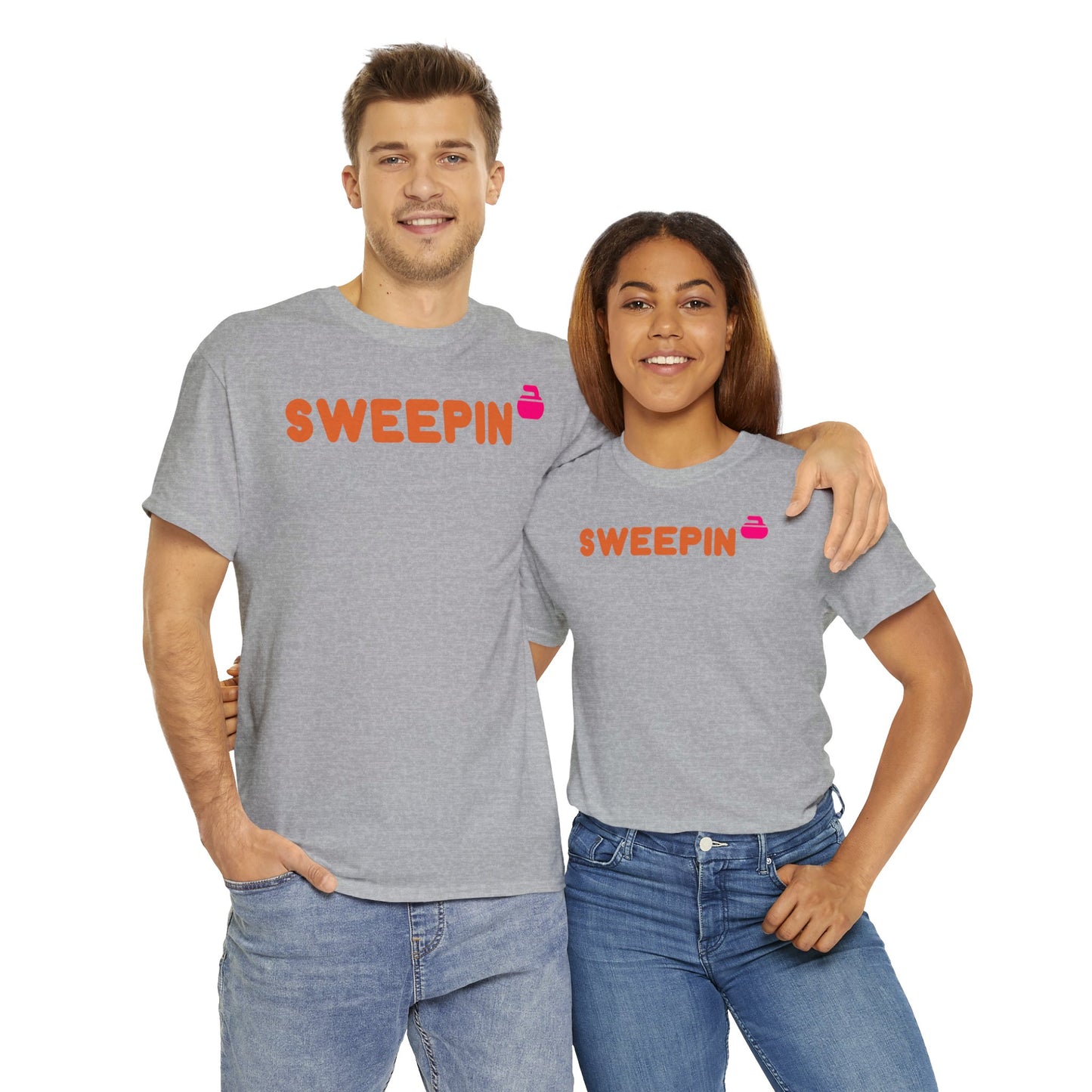Sweepin Curling Unisex Heavy Cotton Tee
