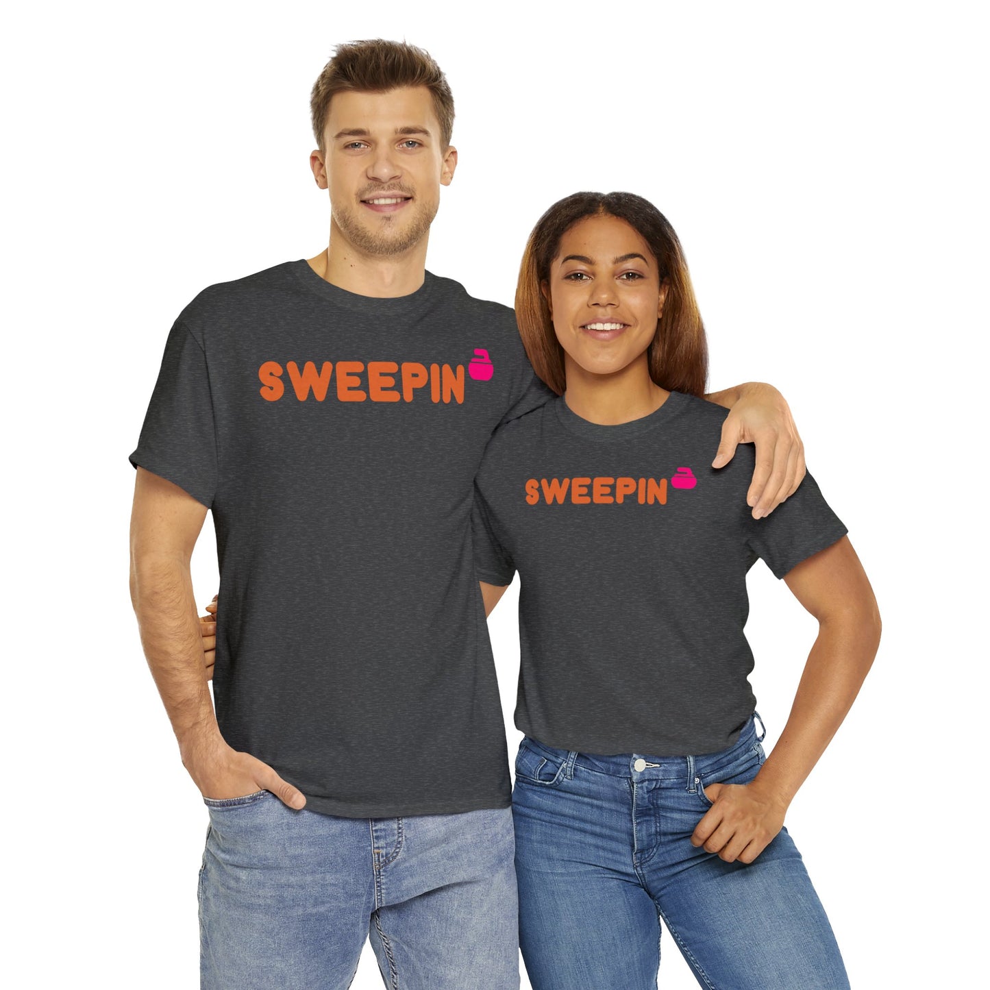 Sweepin Curling Unisex Heavy Cotton Tee