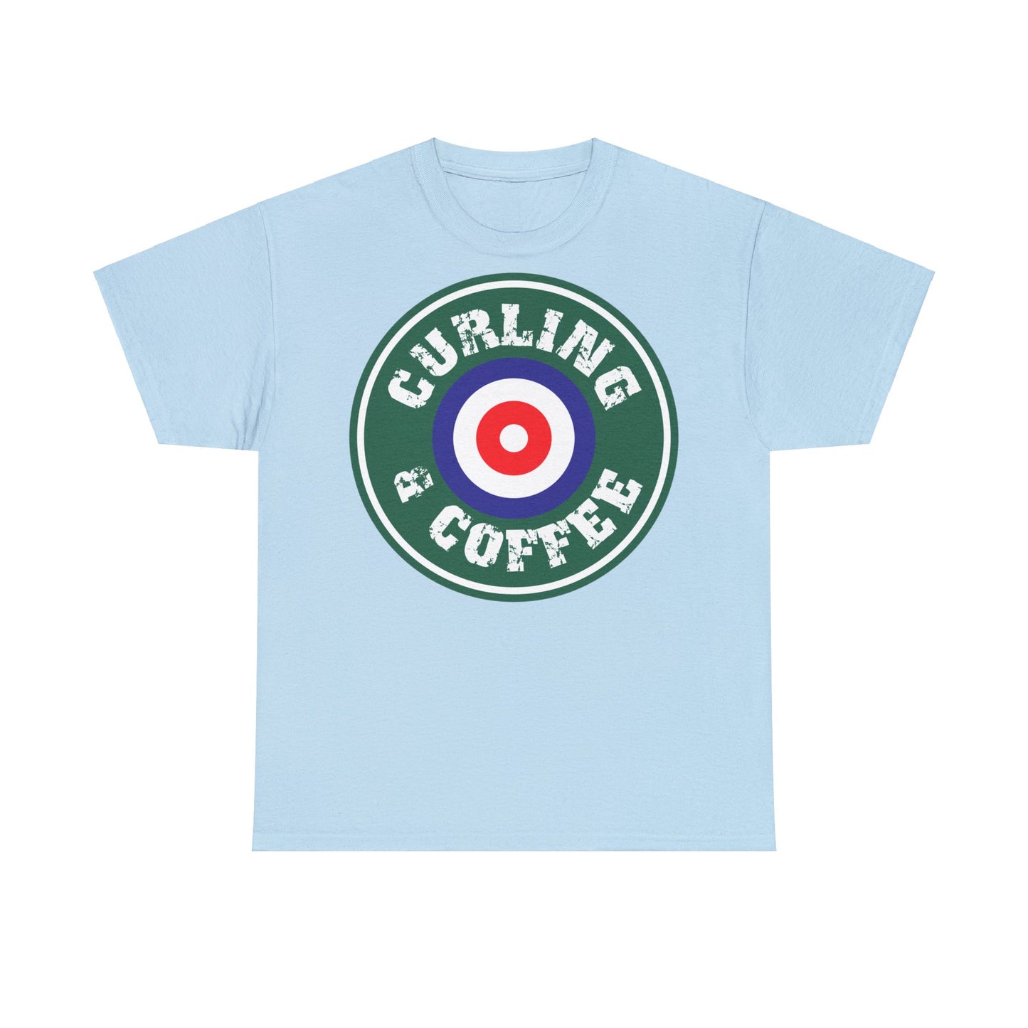 Curling & Coffee Design 1 Curling Unisex Heavy Cotton Tee