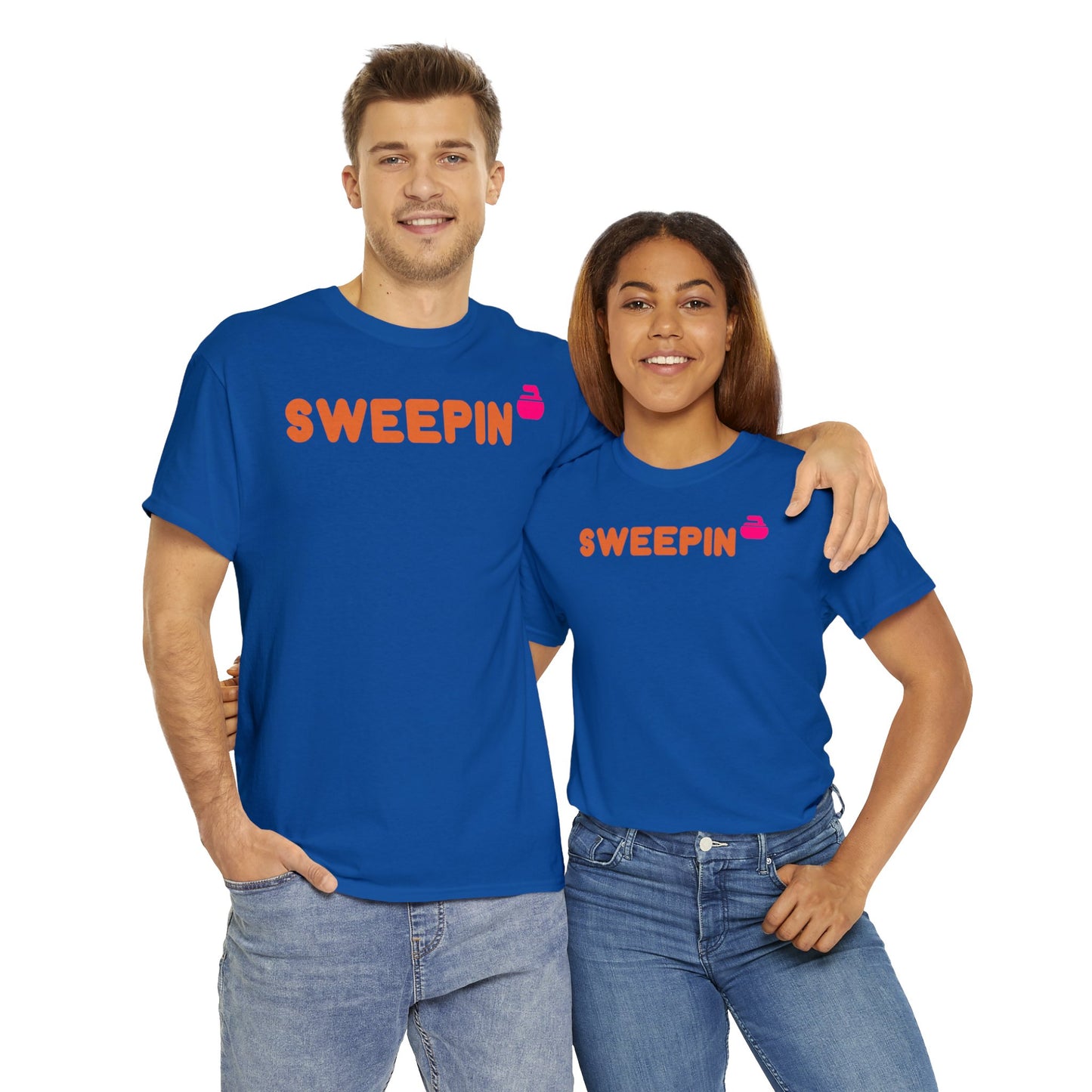 Sweepin Curling Unisex Heavy Cotton Tee