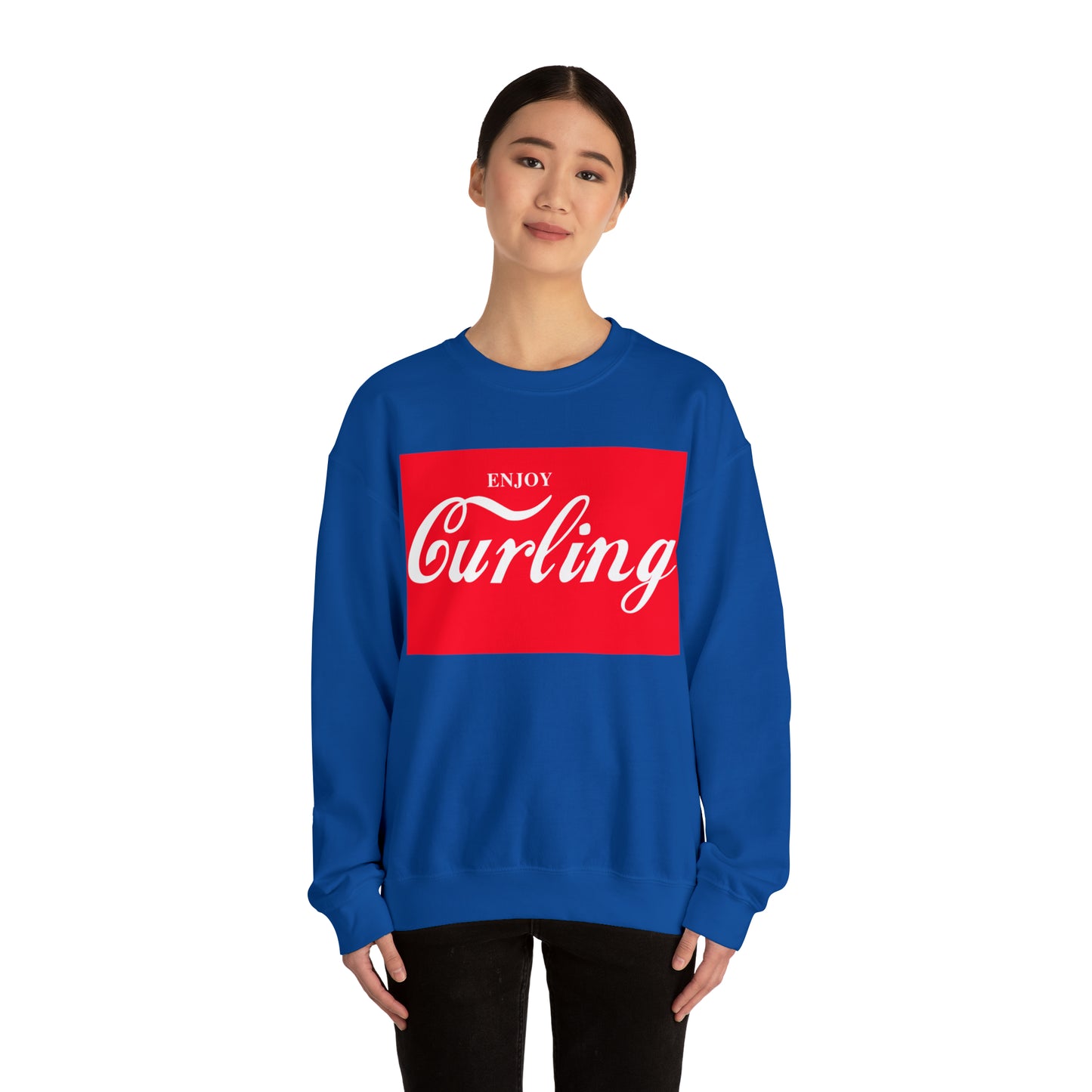 Enjoy Curling Club Unisex Heavy Blend™ Crewneck Sweatshirt