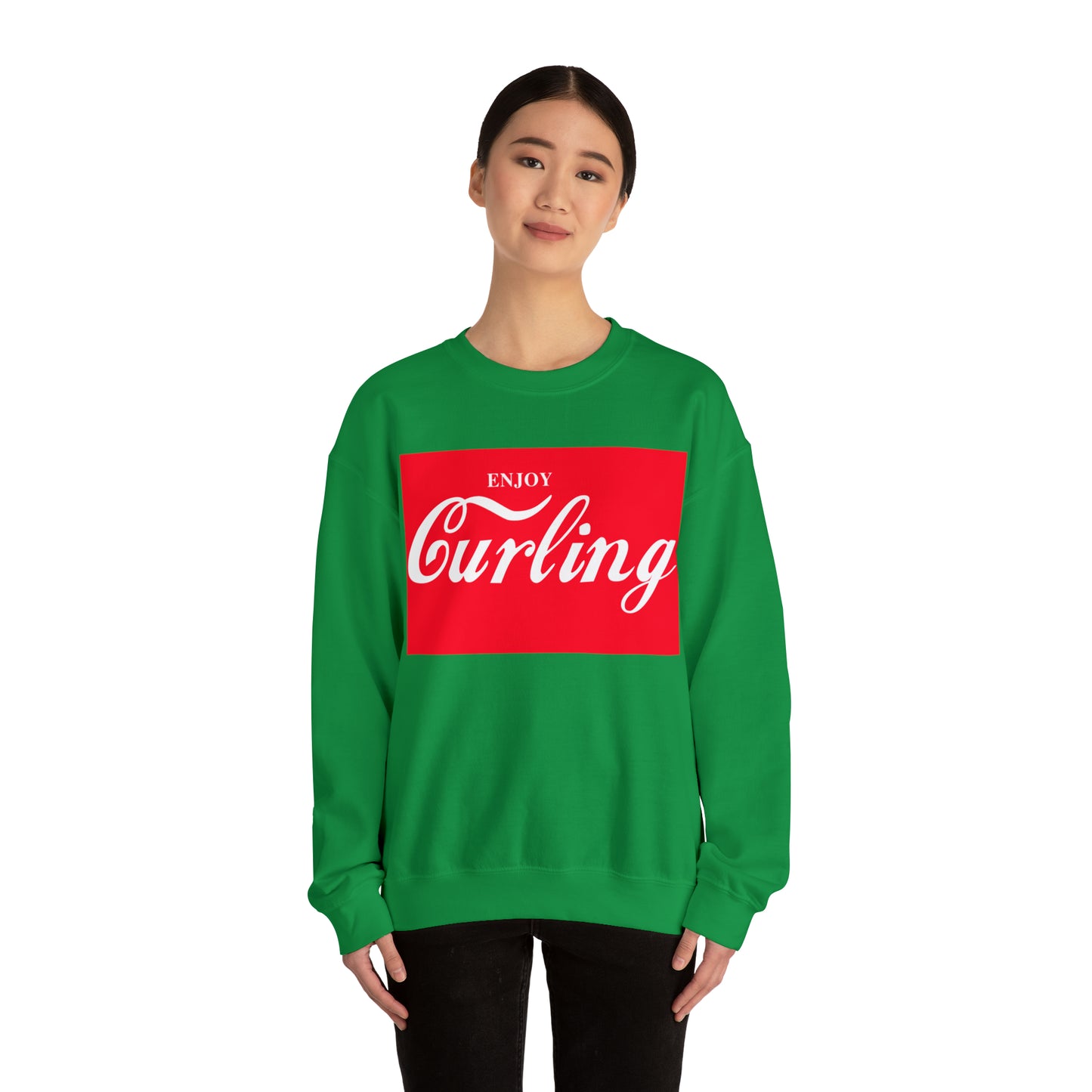 Enjoy Curling Club Unisex Heavy Blend™ Crewneck Sweatshirt