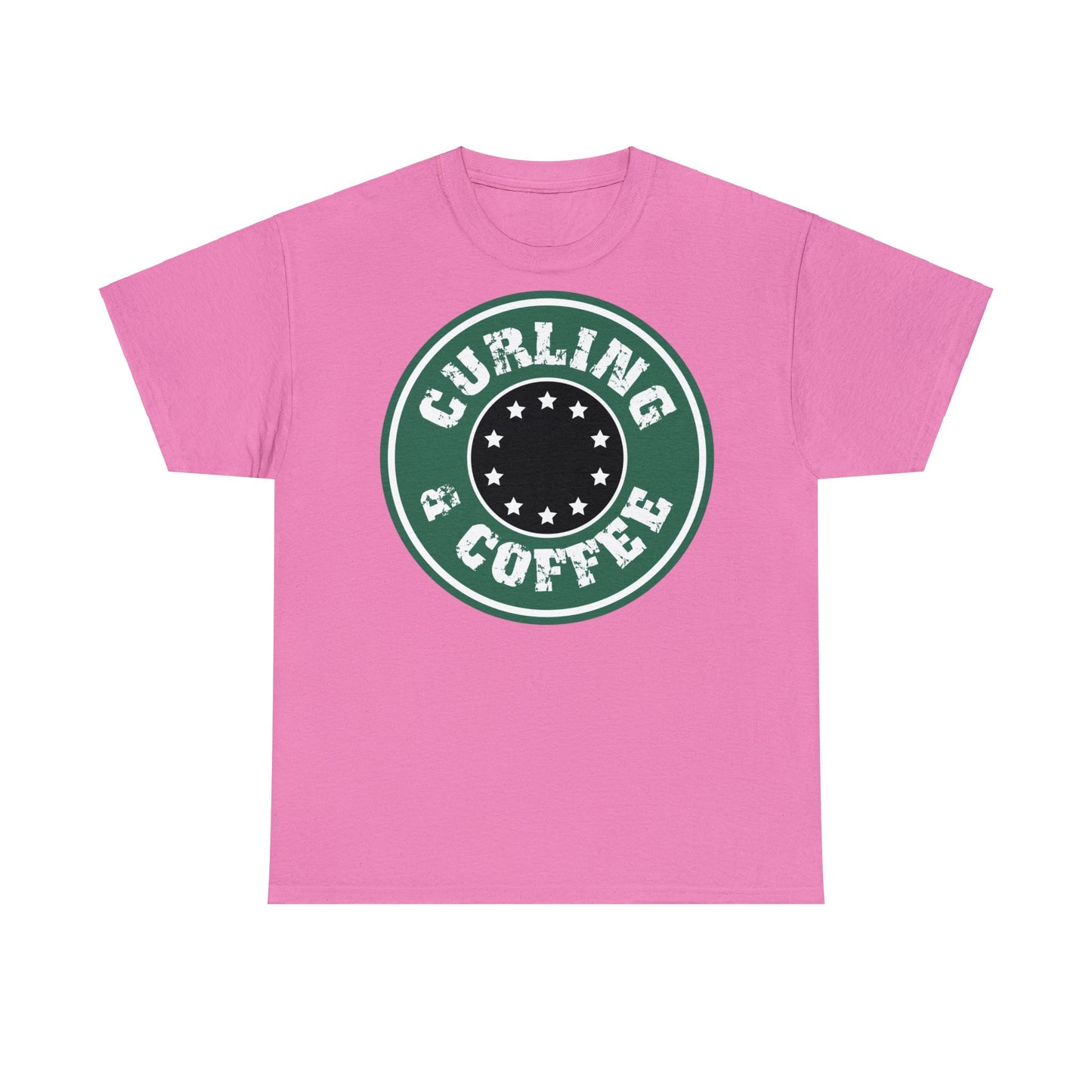 Curling & Coffee Design 2 Curling Unisex Heavy Cotton Tee