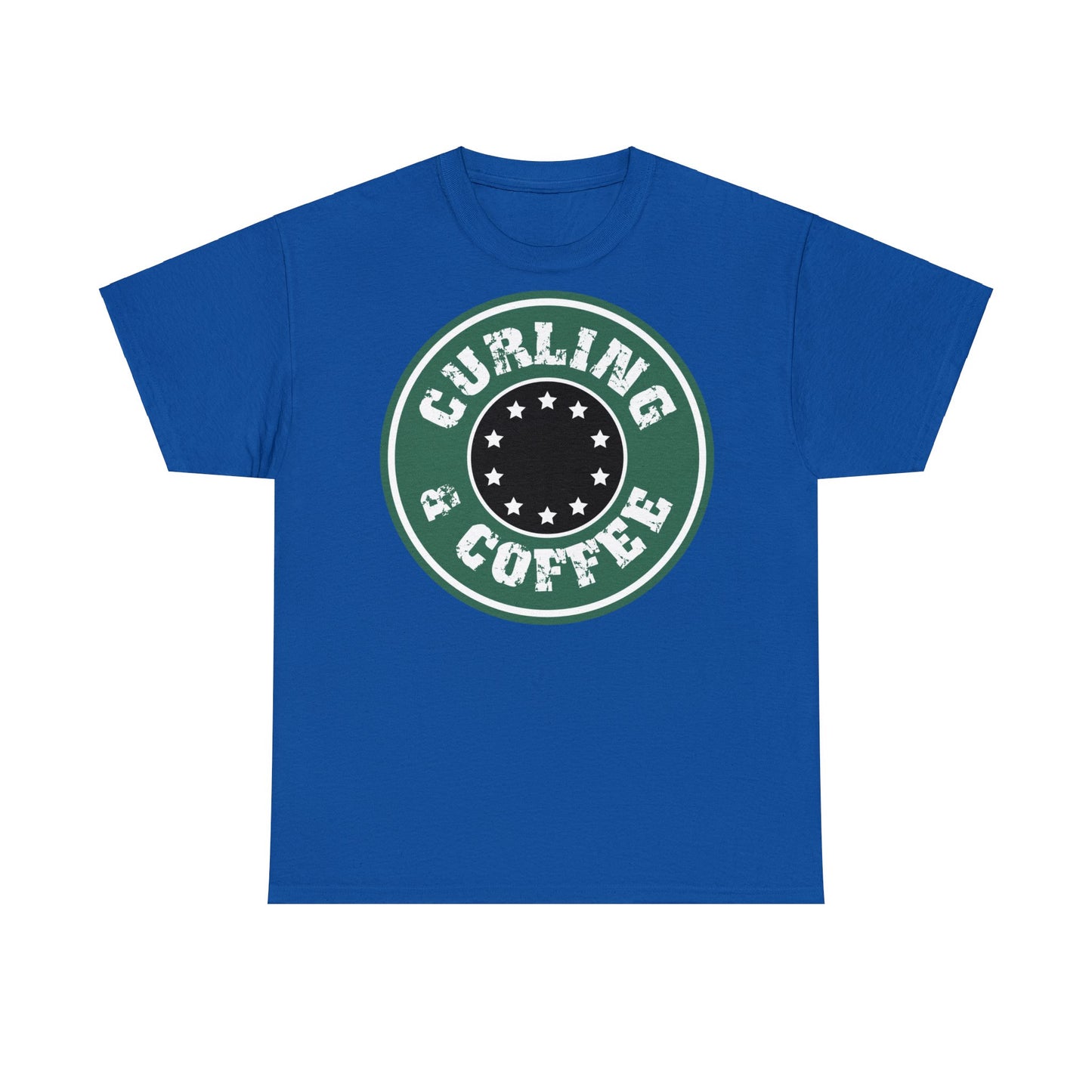 Curling & Coffee Design 2 Curling Unisex Heavy Cotton Tee