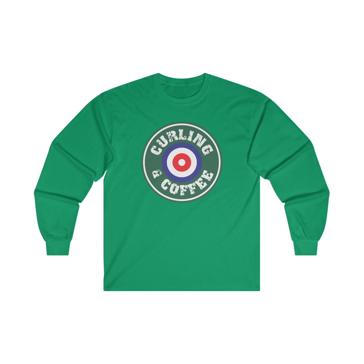 Coffee and Curling Design 1 Ultra Cotton Long Sleeve Tee