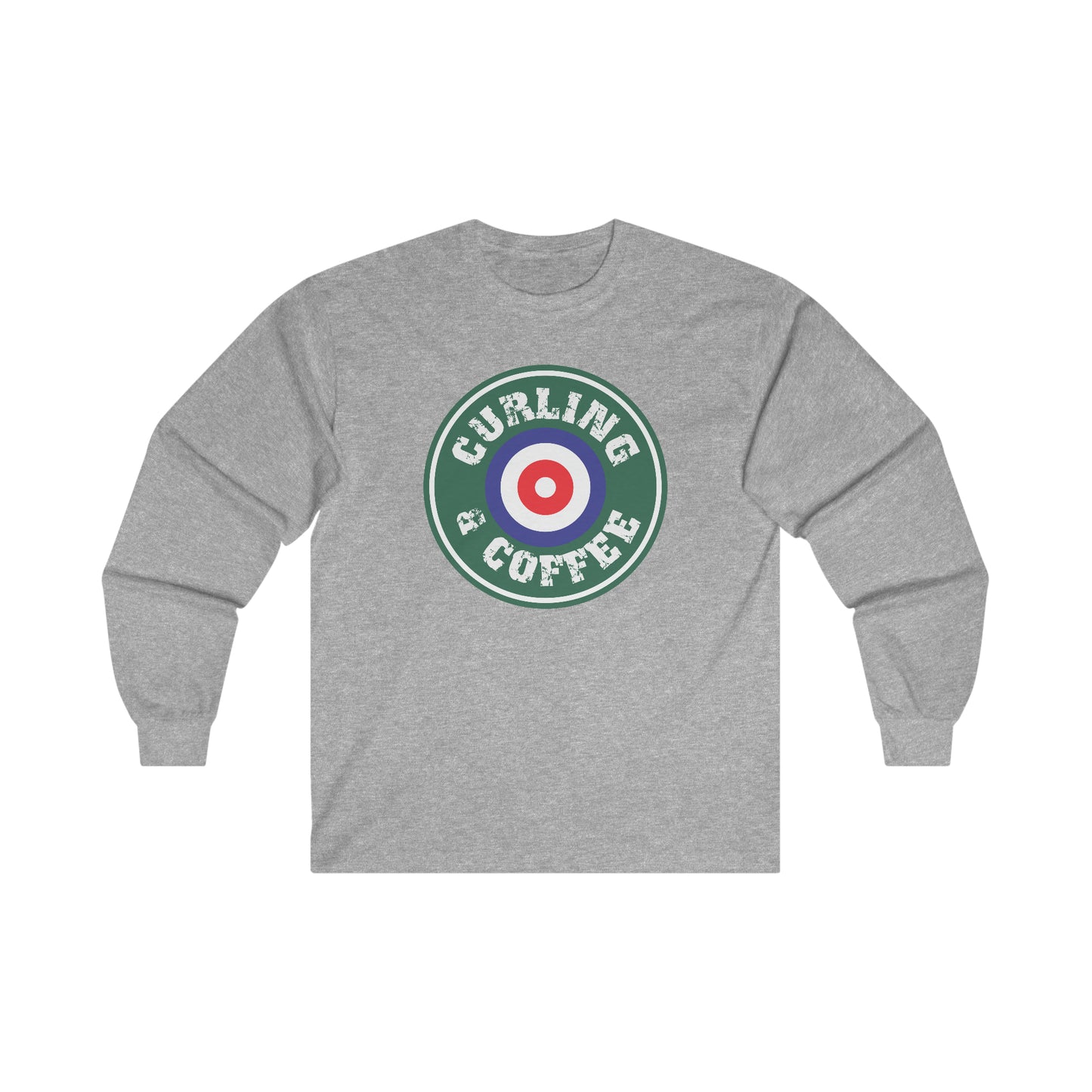 Coffee and Curling Design 1 Ultra Cotton Long Sleeve Tee
