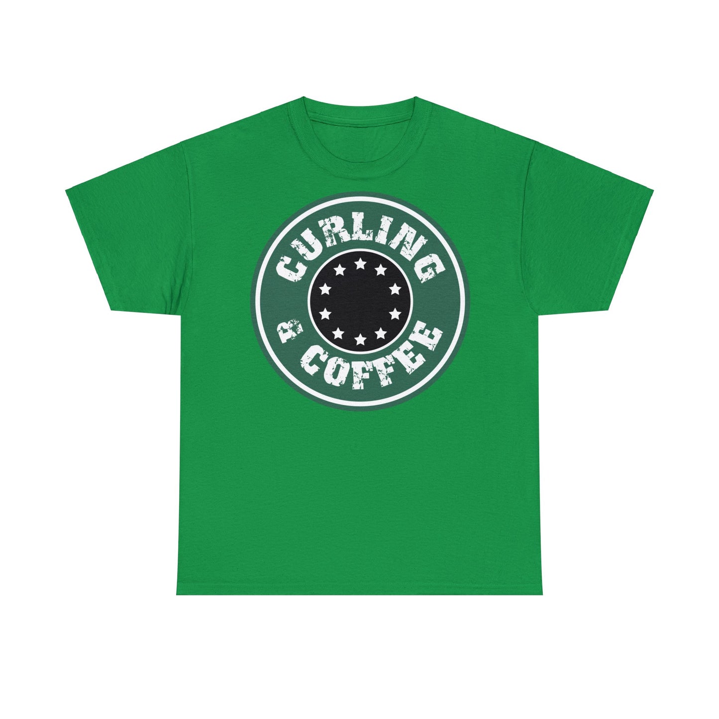 Curling & Coffee Design 2 Curling Unisex Heavy Cotton Tee