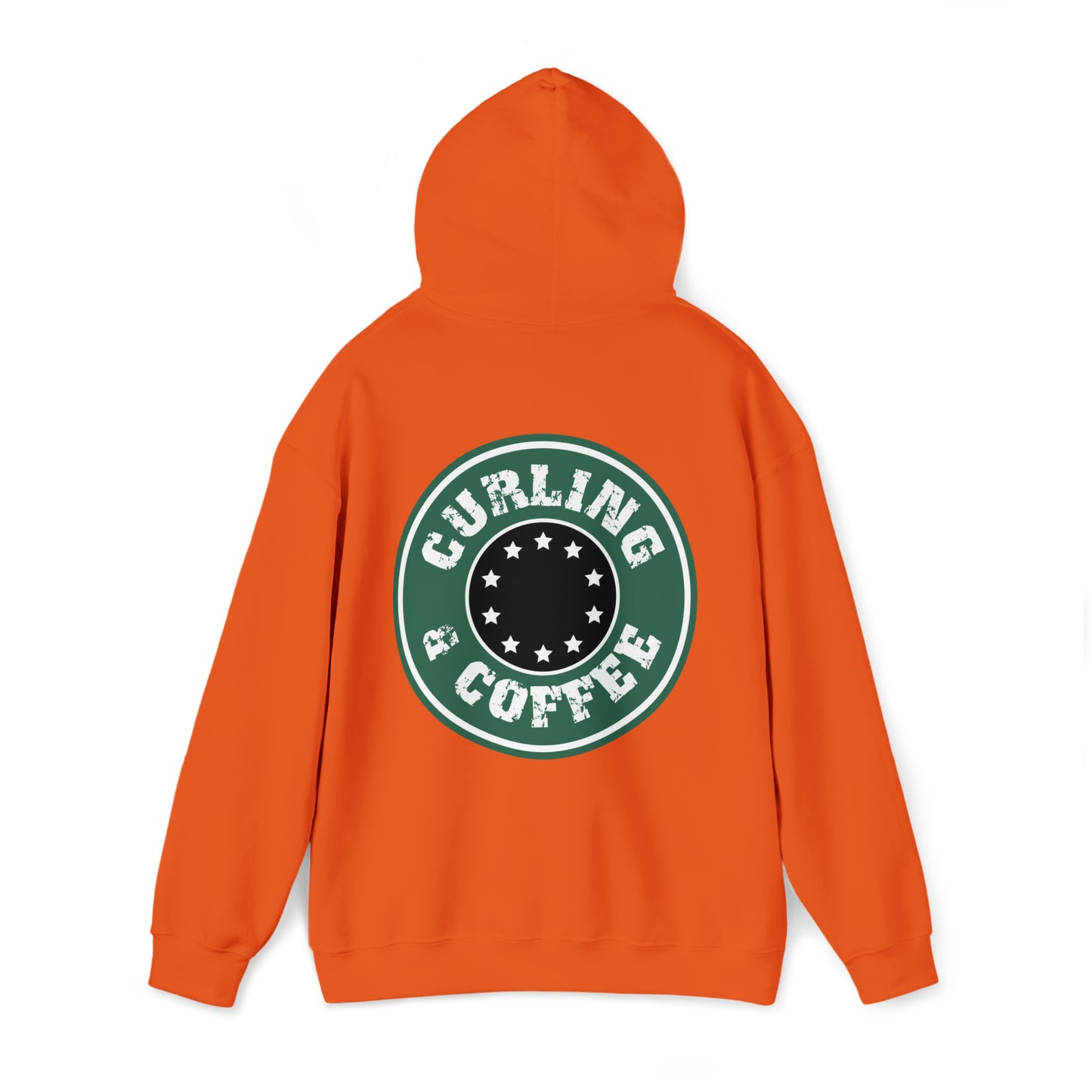 Curling and Coffee Design Hoodie Unisex Heavy Blend™ Hooded Sweatshirt