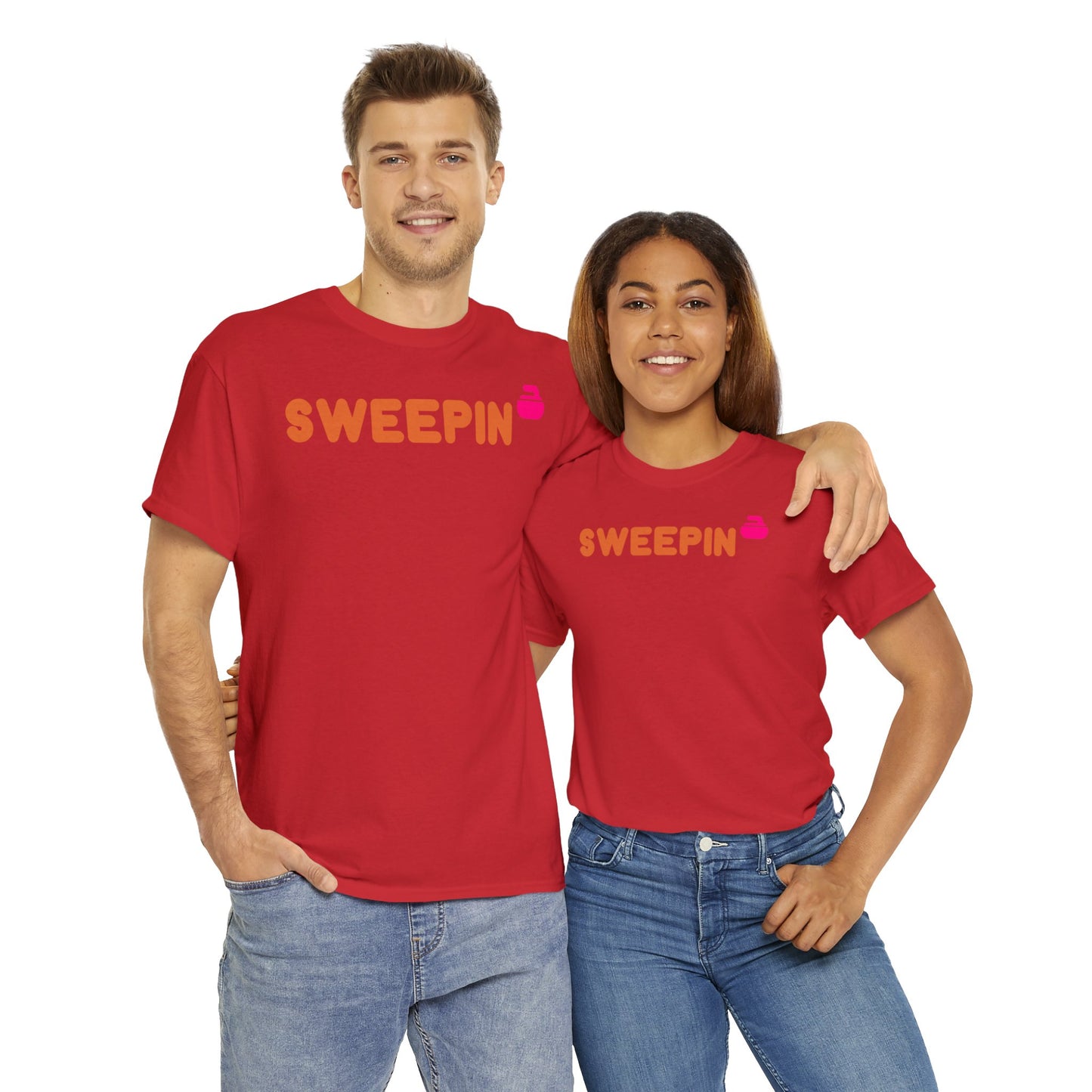 Sweepin Curling Unisex Heavy Cotton Tee