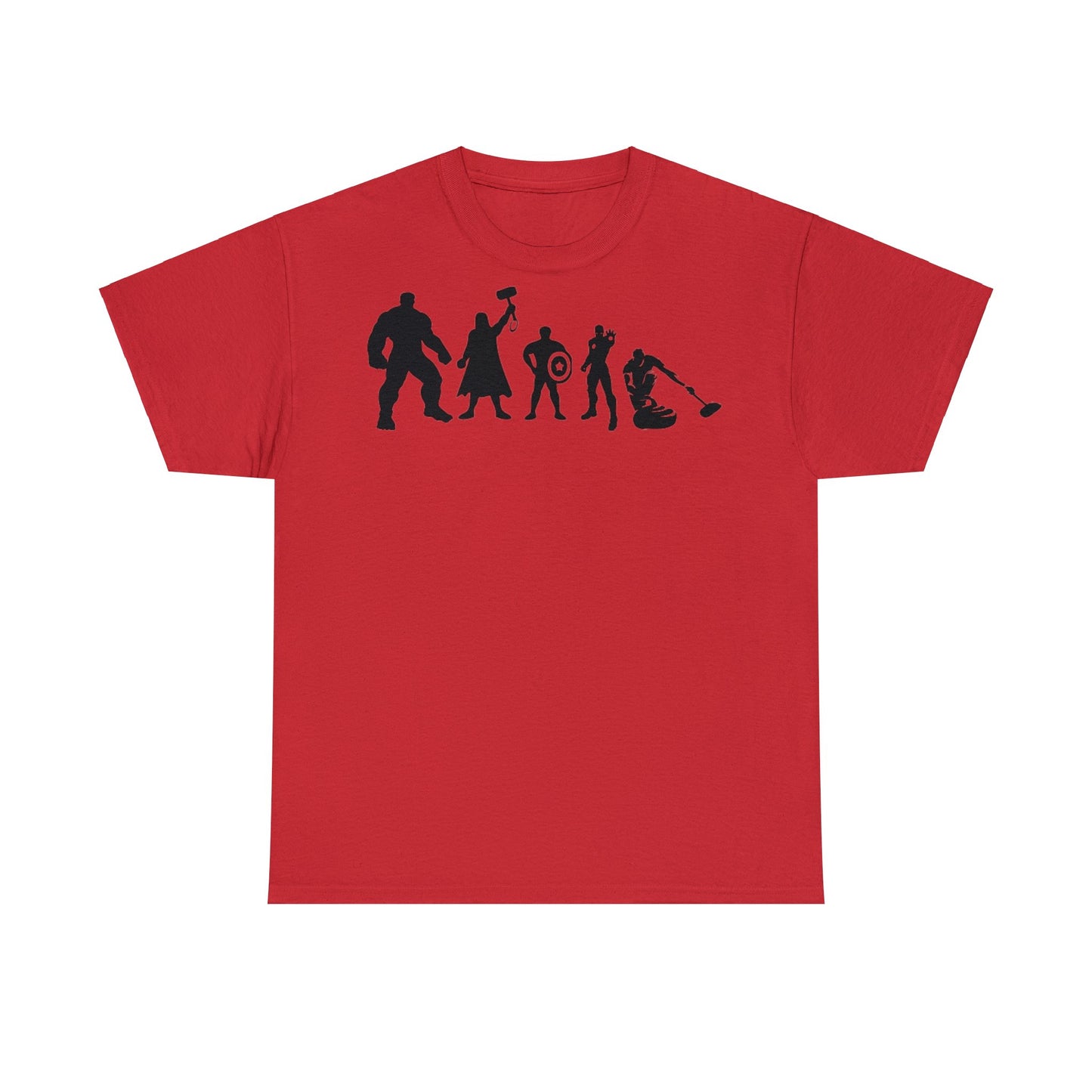 Superhero Curling Unisex Heavy Cotton Tee