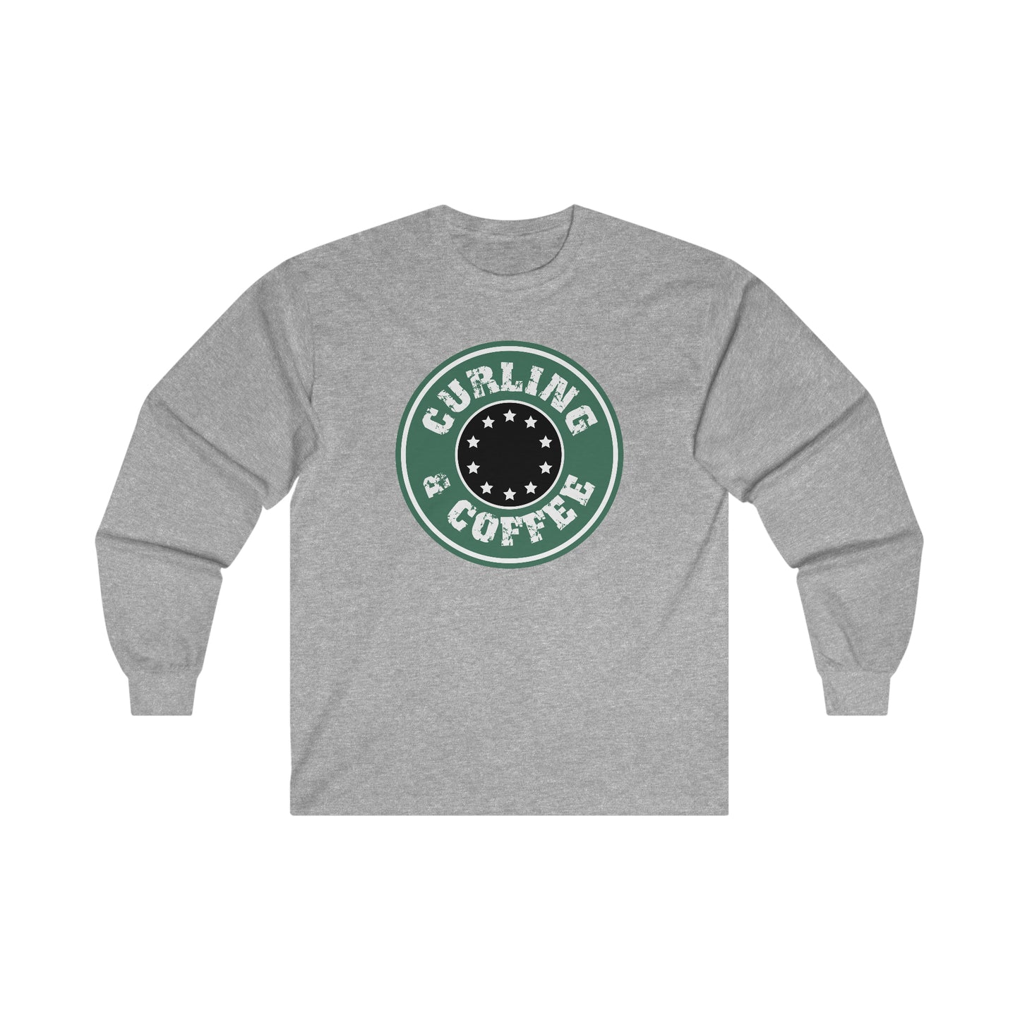 Coffee and Curling Design 1 Ultra Cotton Long Sleeve Tee