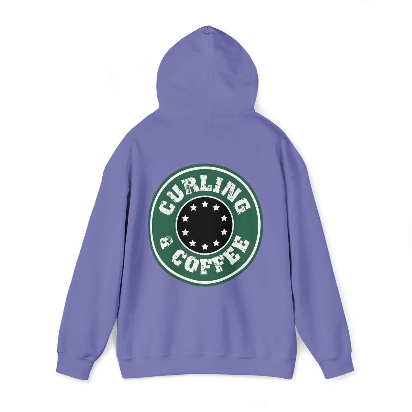 Curling and Coffee Design Hoodie Unisex Heavy Blend™ Hooded Sweatshirt