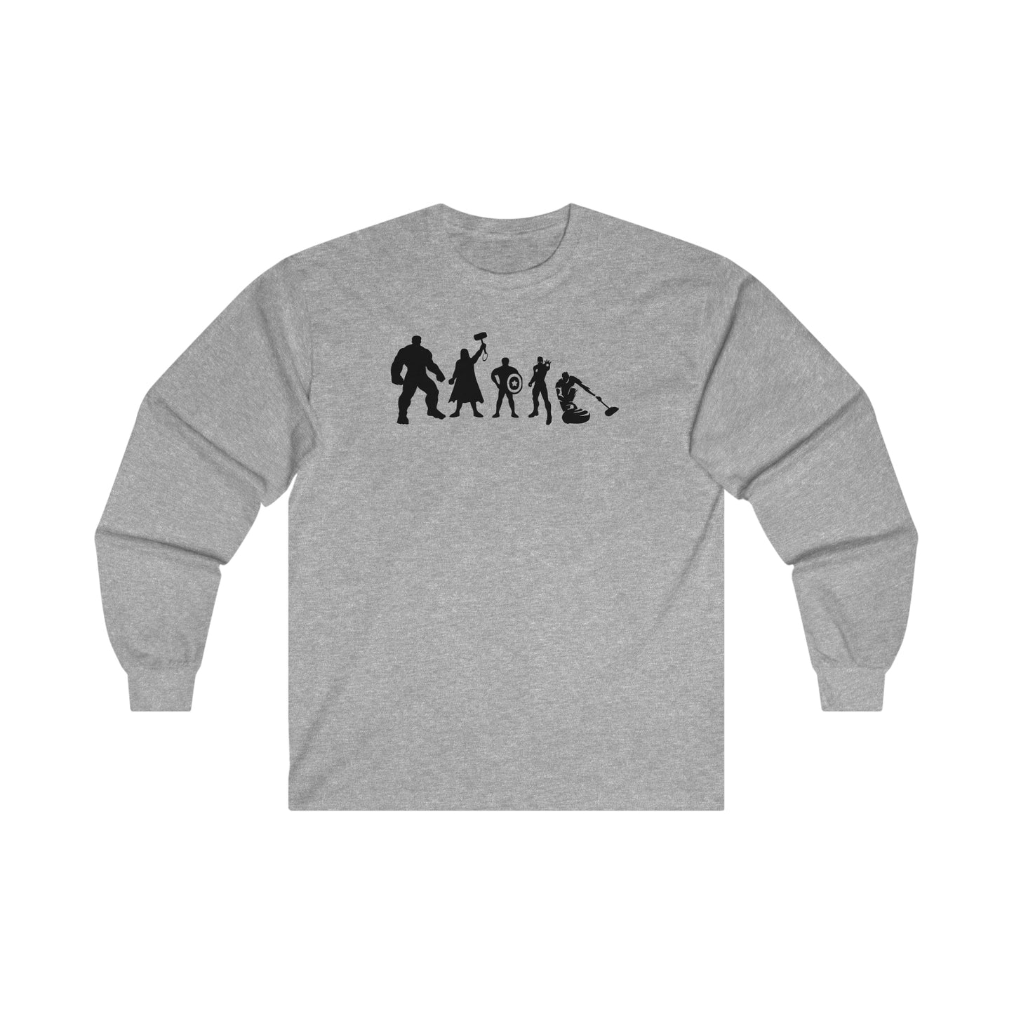 Superhero Curling Club Design Ultra Cotton Long Sleeve Tee