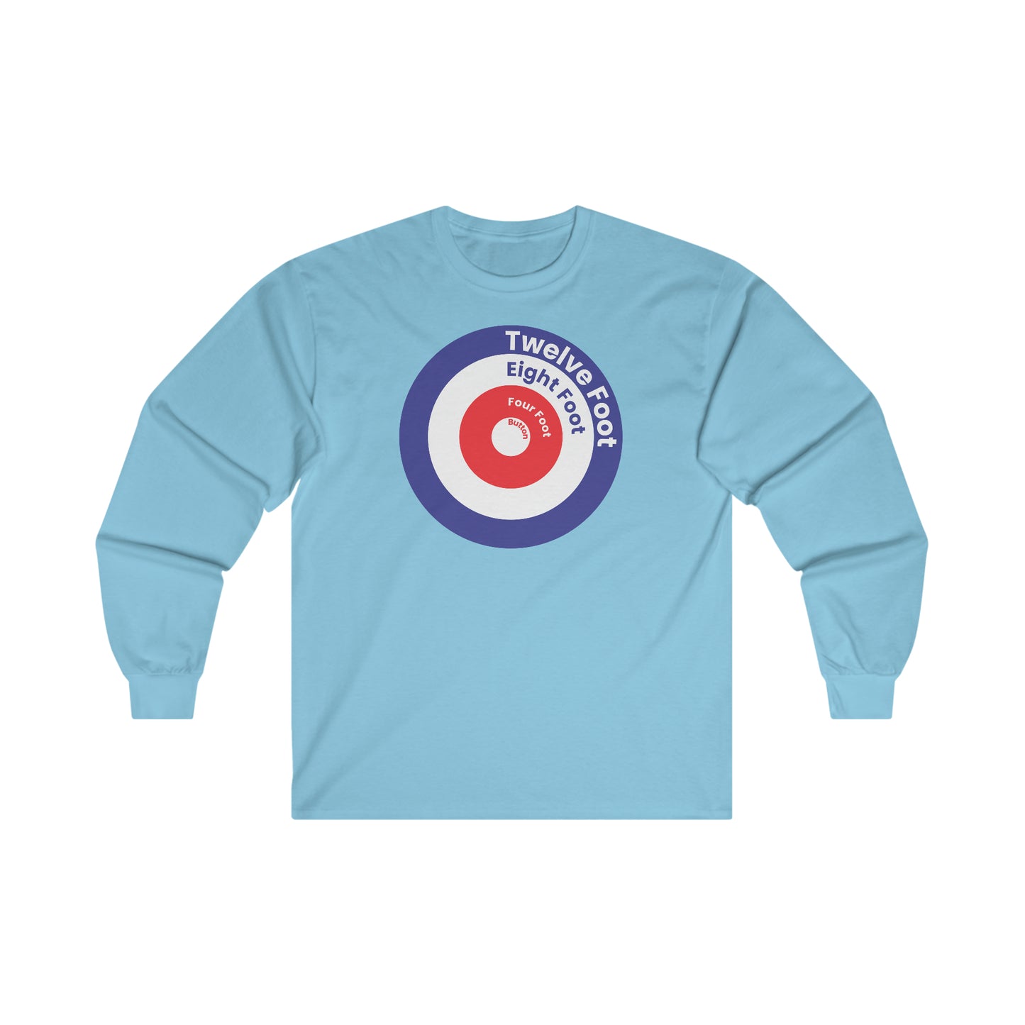 12 8 4 Right Curling Design Ultra Cotton Long Sleeve Tee