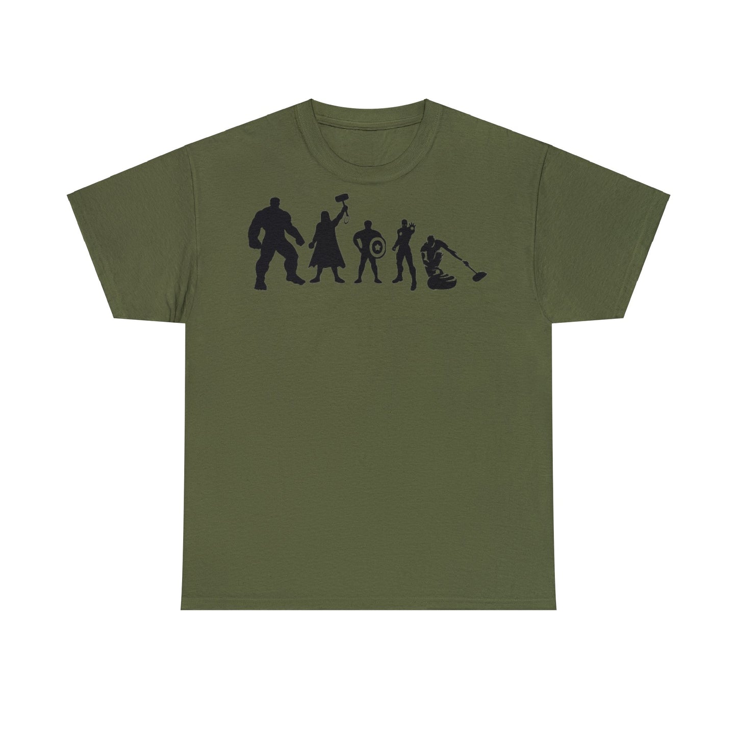 Superhero Curling Unisex Heavy Cotton Tee
