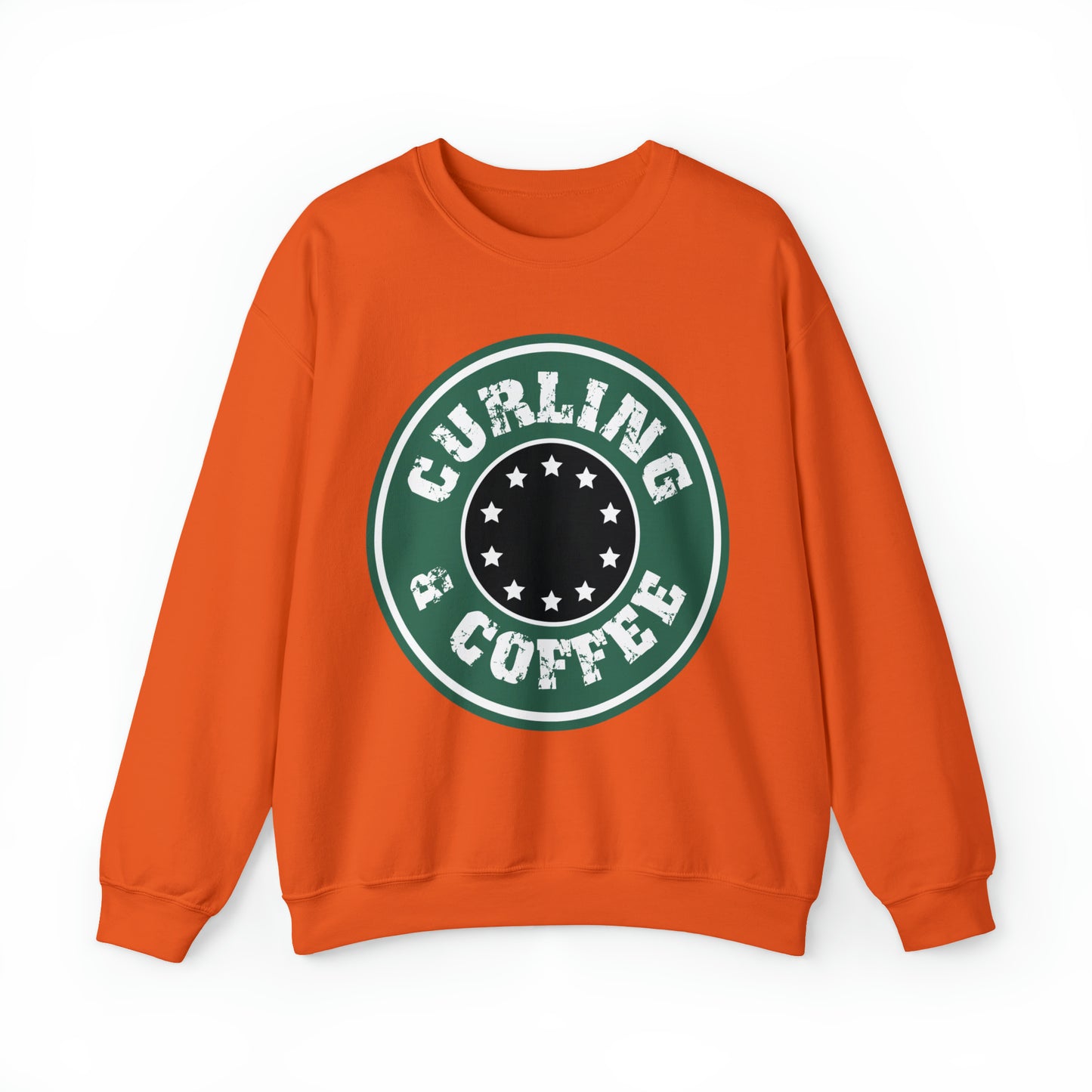 Curling & Coffee Design 2 Curling Club Unisex Heavy Blend™ Crewneck Sweatshirt