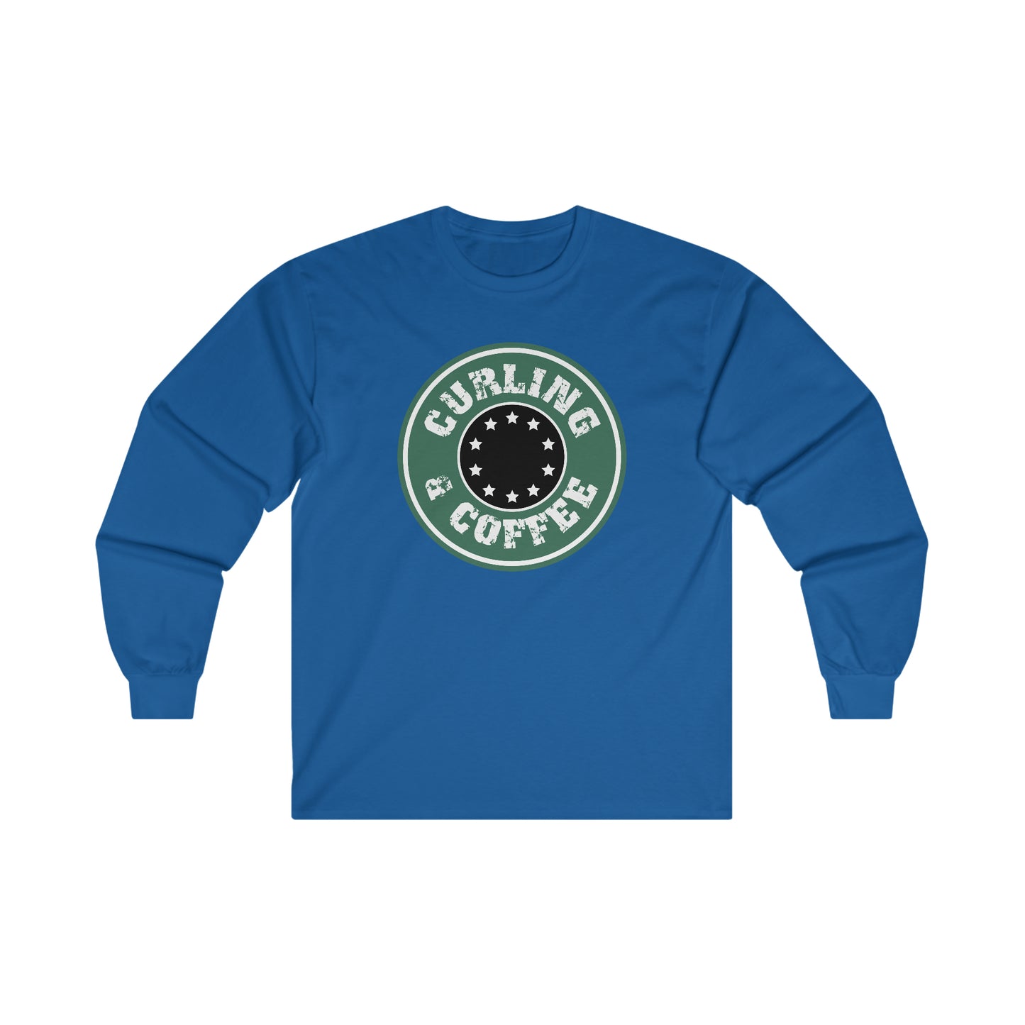 Copy of Coffee and Curling Design 1 Ultra Cotton Long Sleeve Tee