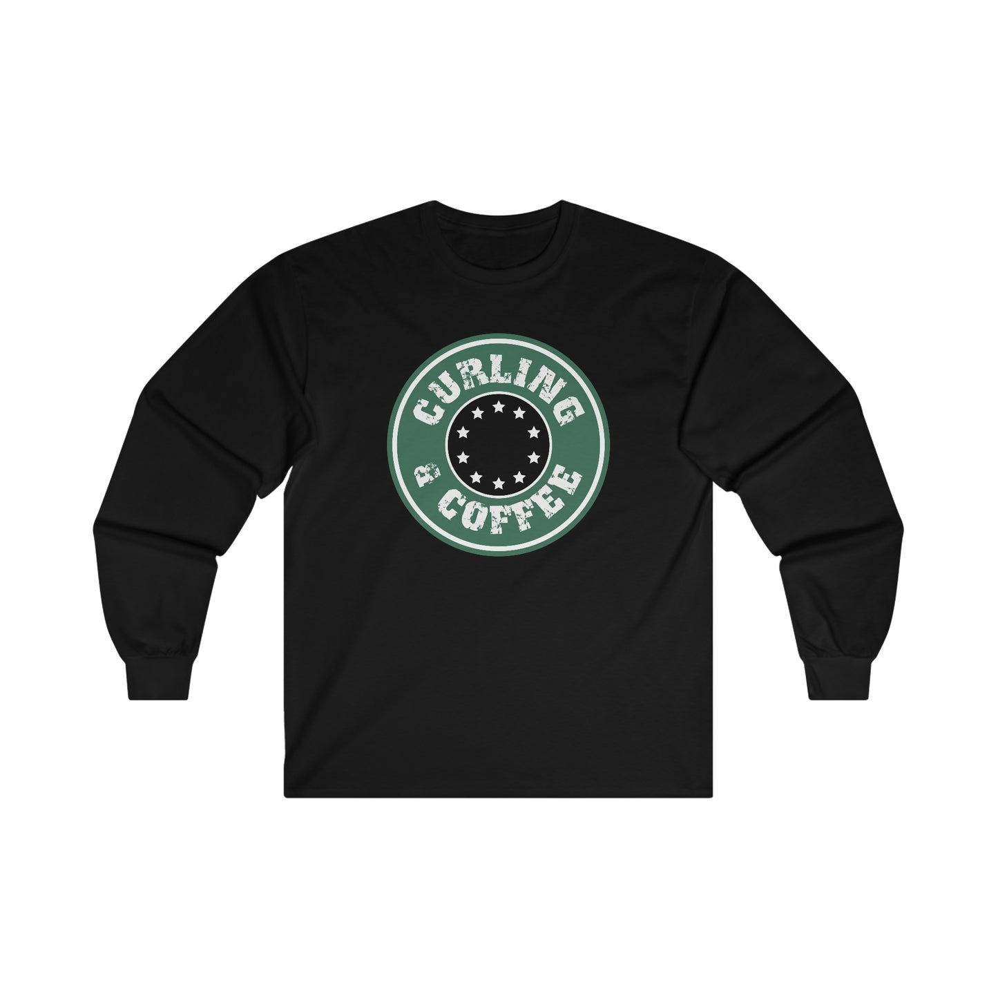 Copy of Coffee and Curling Design 1 Ultra Cotton Long Sleeve Tee