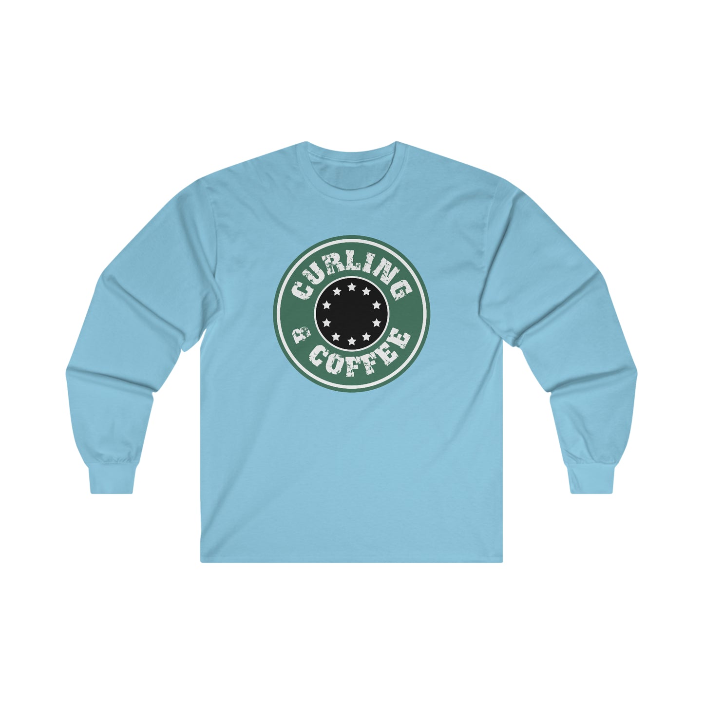 Copy of Coffee and Curling Design 1 Ultra Cotton Long Sleeve Tee