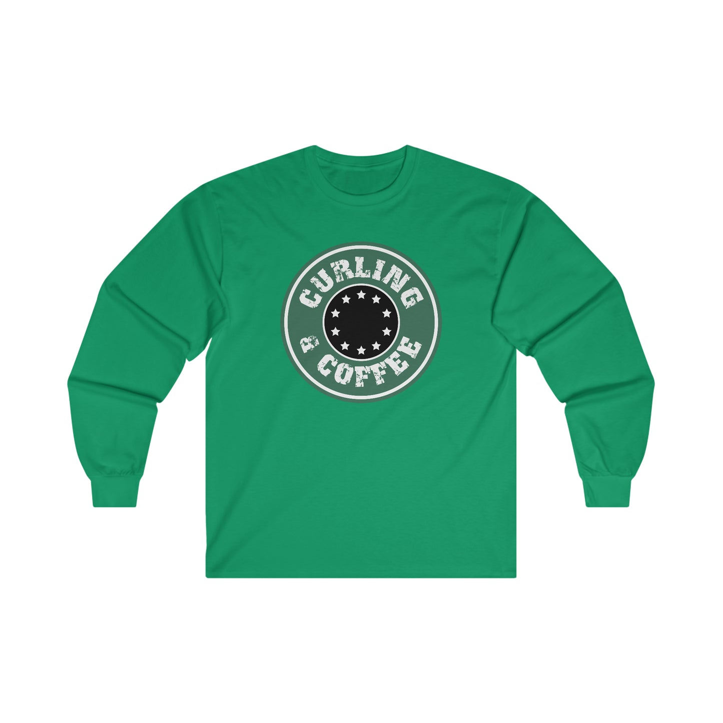 Copy of Coffee and Curling Design 1 Ultra Cotton Long Sleeve Tee