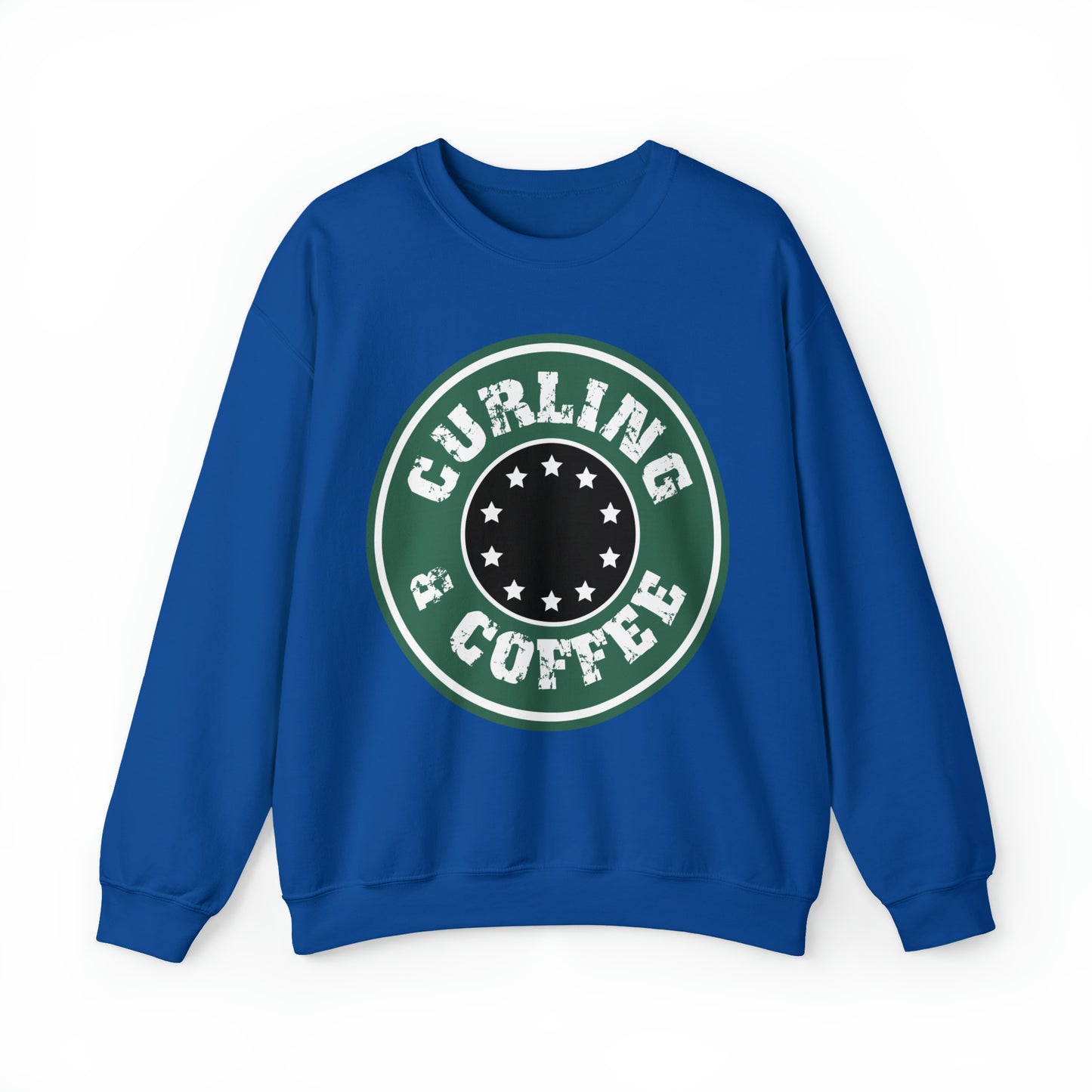 Curling & Coffee Design 2 Curling Club Unisex Heavy Blend™ Crewneck Sweatshirt