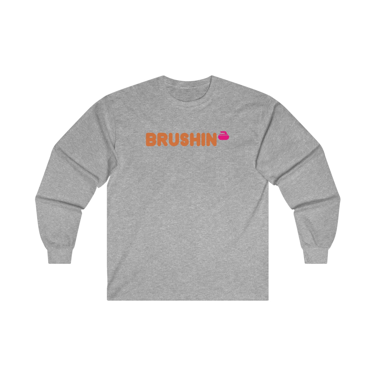 Brushin Curling Design Ultra Cotton Long Sleeve Tee