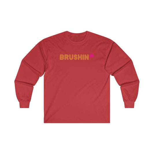 Brushin Curling Design Ultra Cotton Long Sleeve Tee