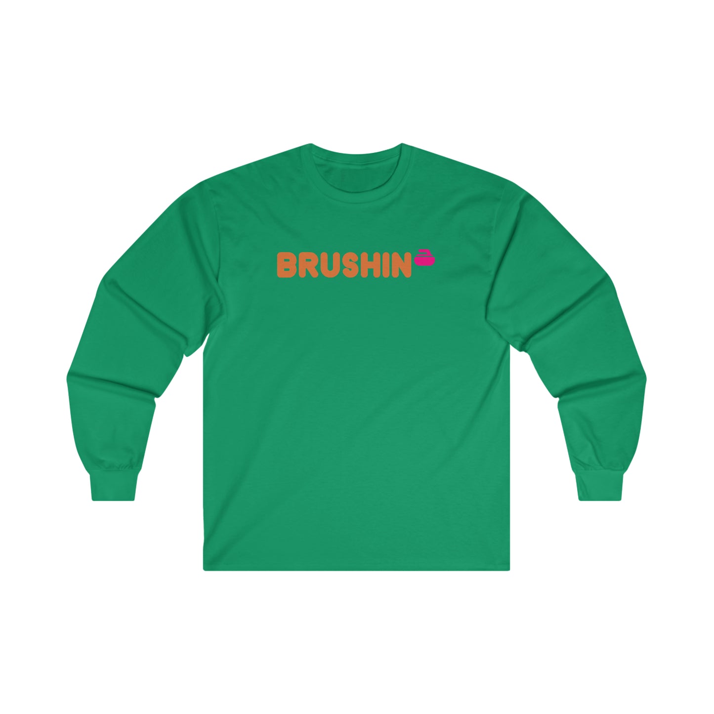 Brushin Curling Design Ultra Cotton Long Sleeve Tee