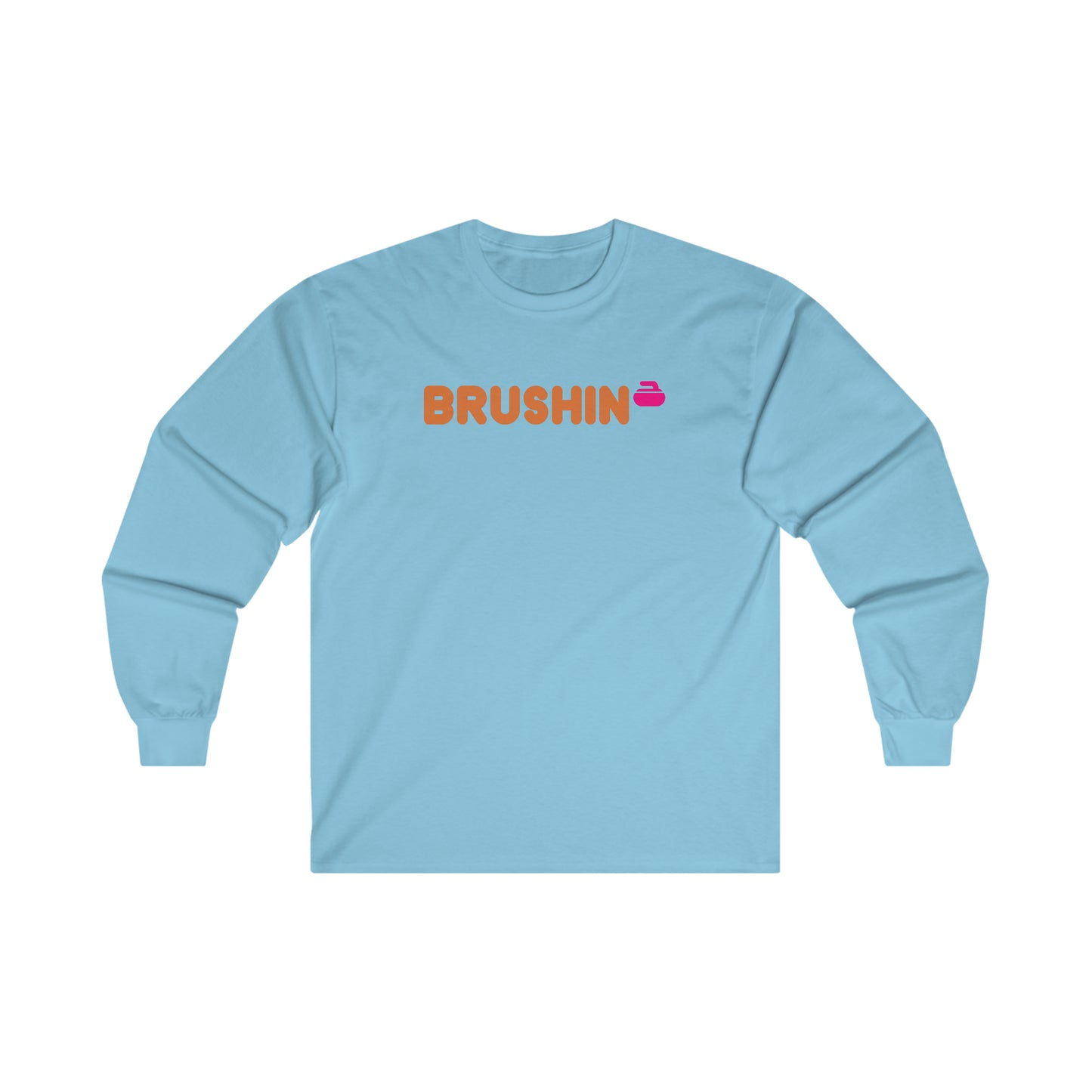 Brushin Curling Design Ultra Cotton Long Sleeve Tee