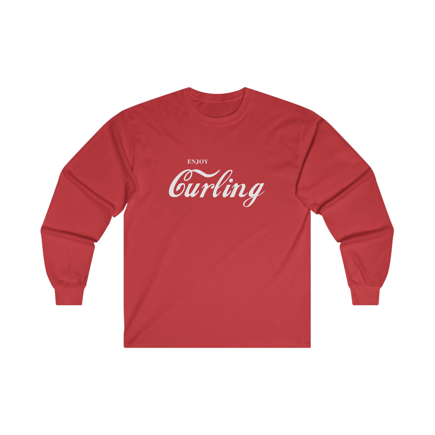 Enjoy Curling T Shirt Ultra Cotton Long Sleeve Tee