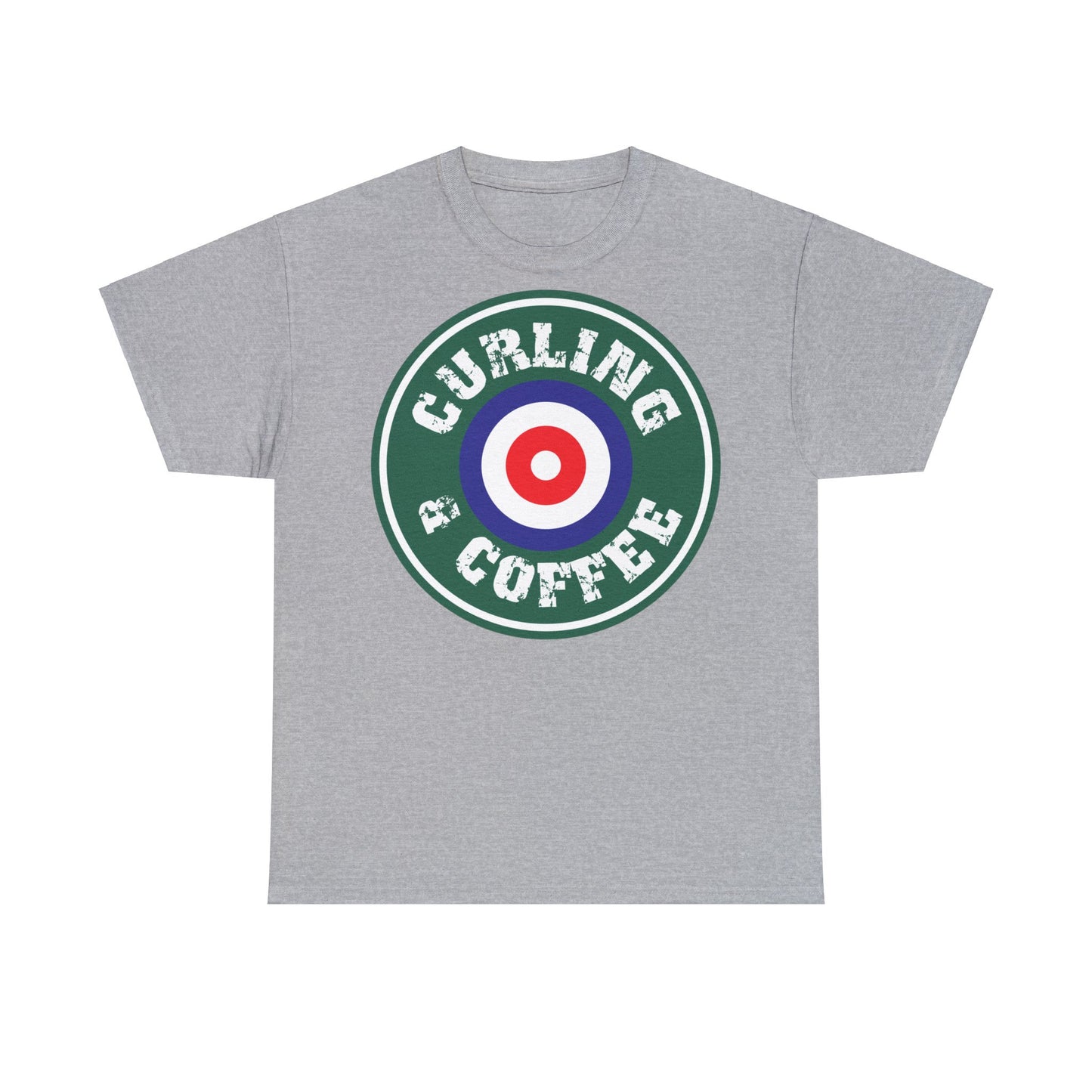 Curling & Coffee Design 1 Curling Unisex Heavy Cotton Tee