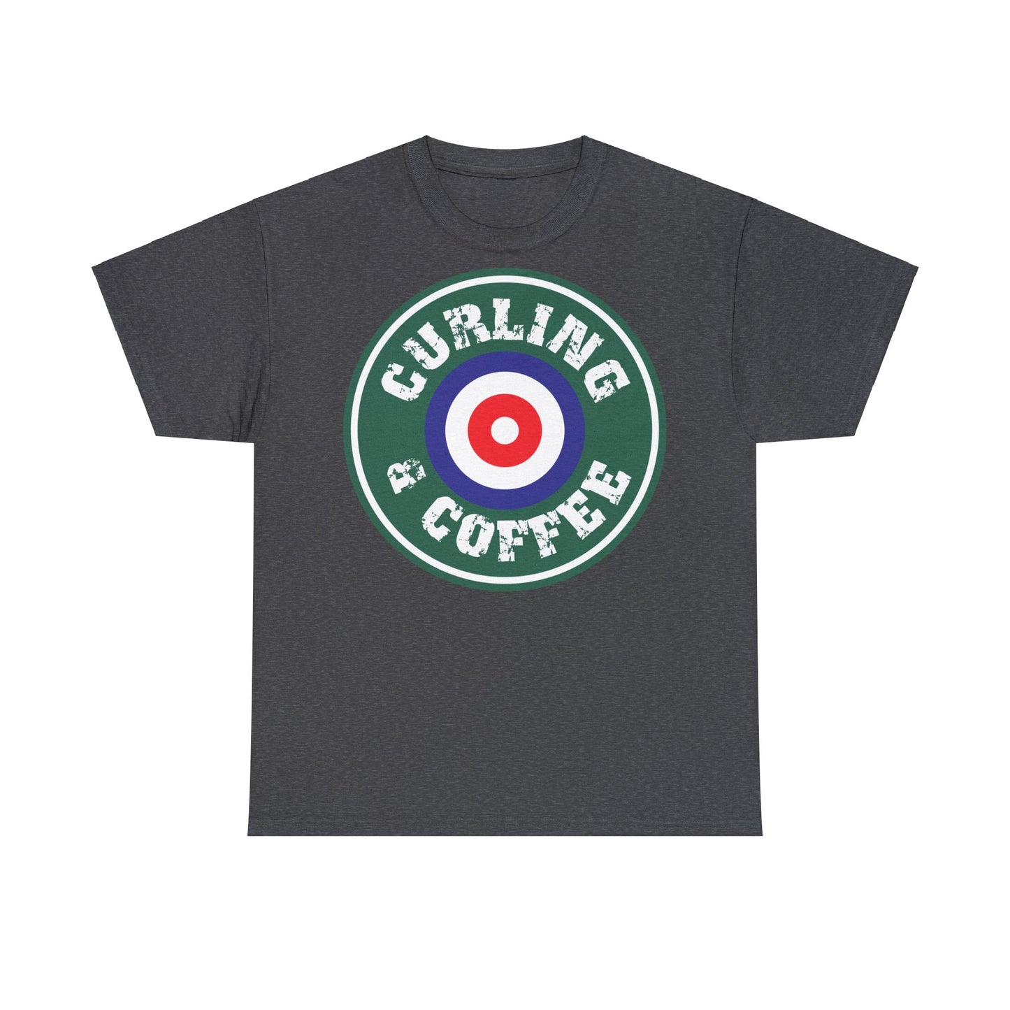 Curling & Coffee Design 1 Curling Unisex Heavy Cotton Tee