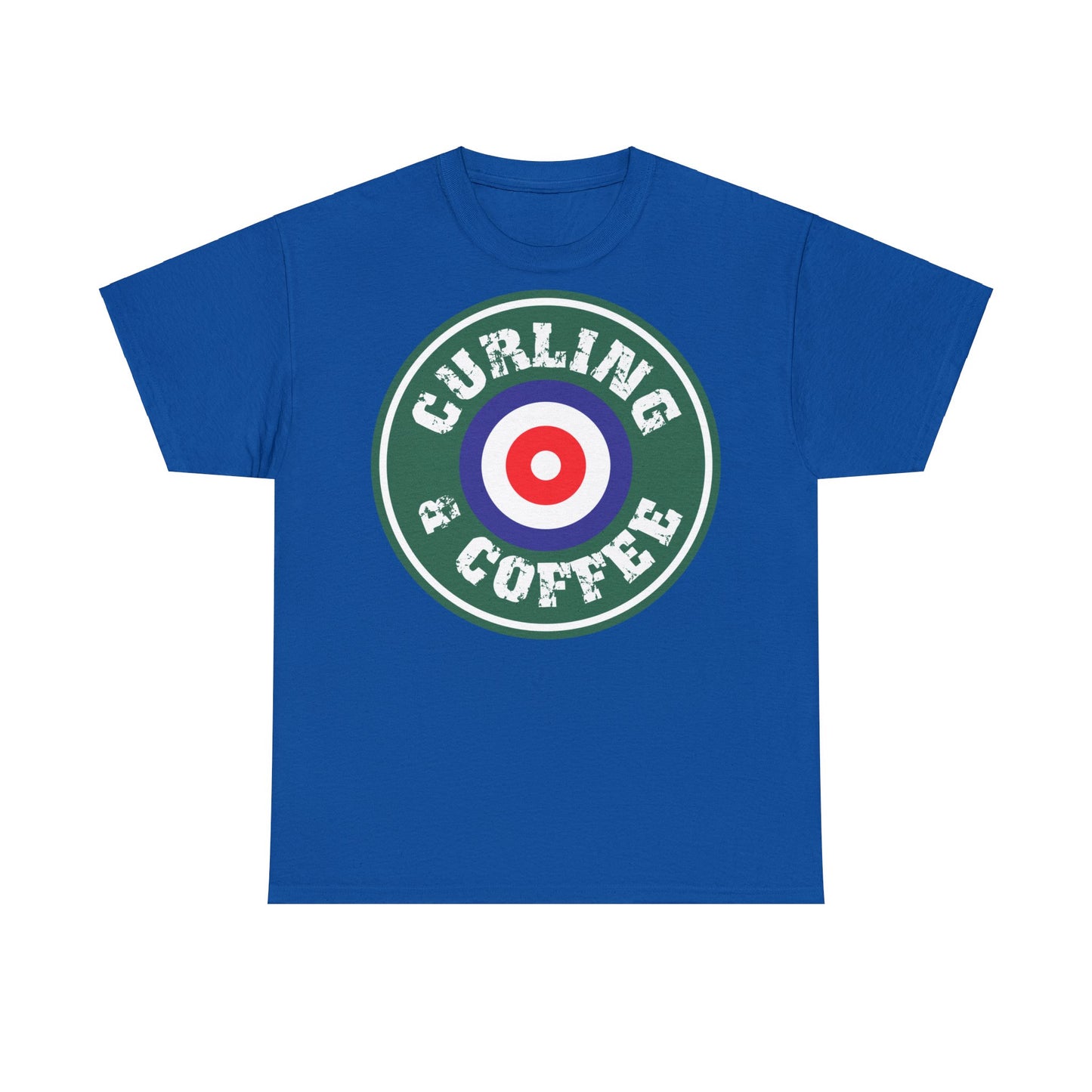 Curling & Coffee Design 1 Curling Unisex Heavy Cotton Tee