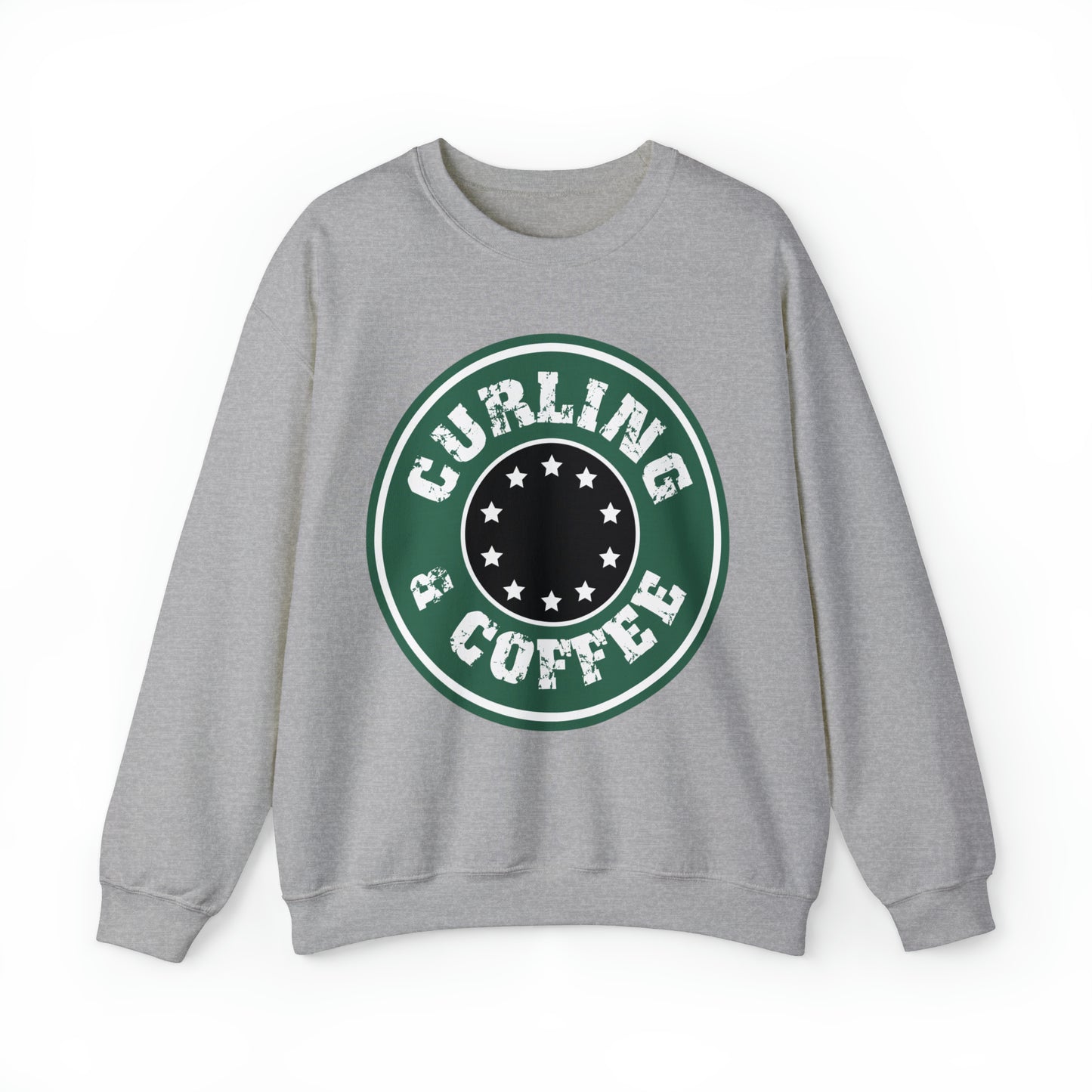 Curling & Coffee Design 2 Curling Club Unisex Heavy Blend™ Crewneck Sweatshirt