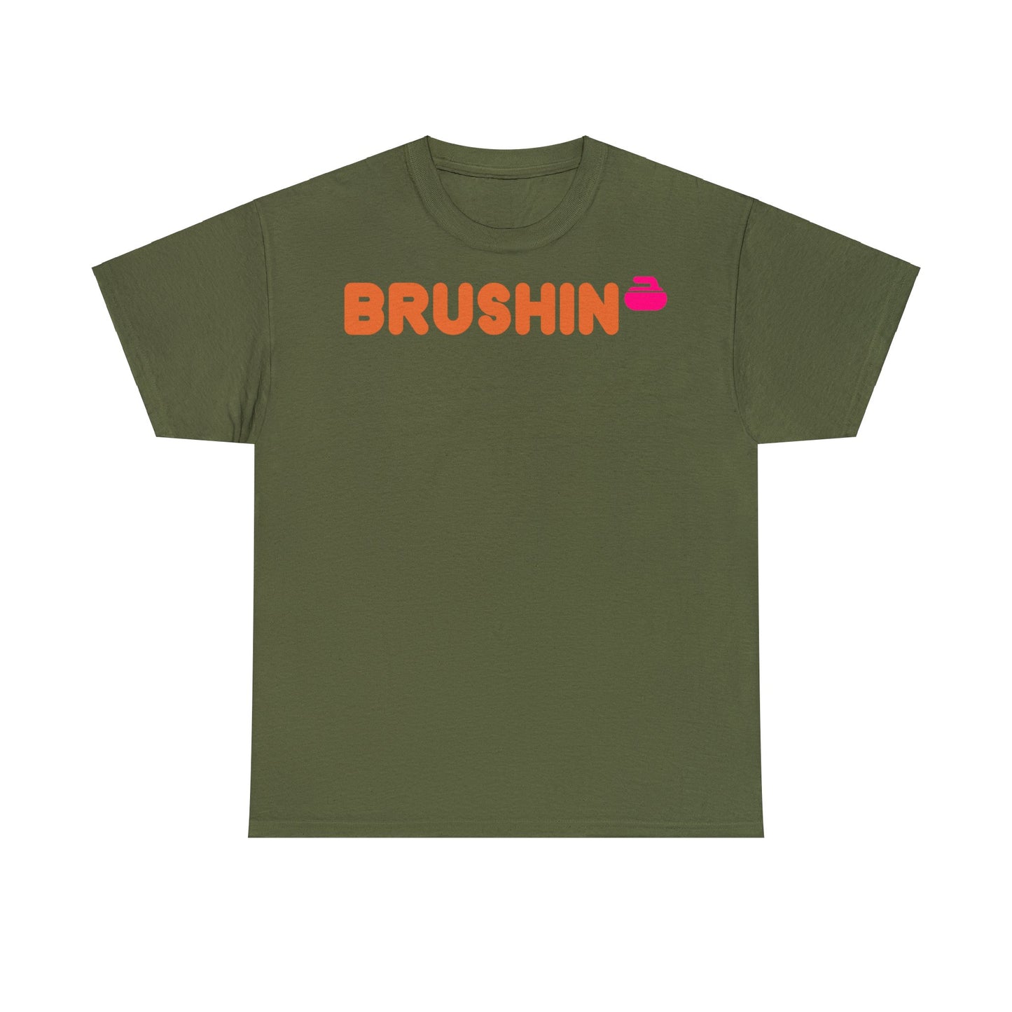 Brushin Curling Unisex Heavy Cotton Tee