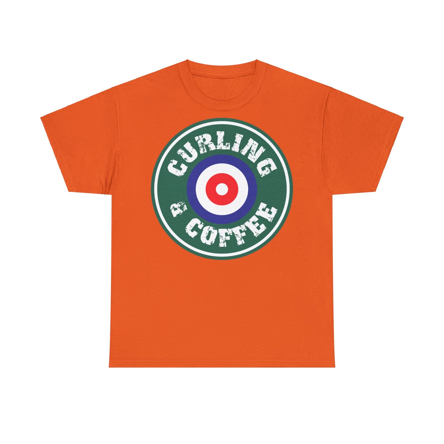 Curling & Coffee Design 1 Curling Unisex Heavy Cotton Tee