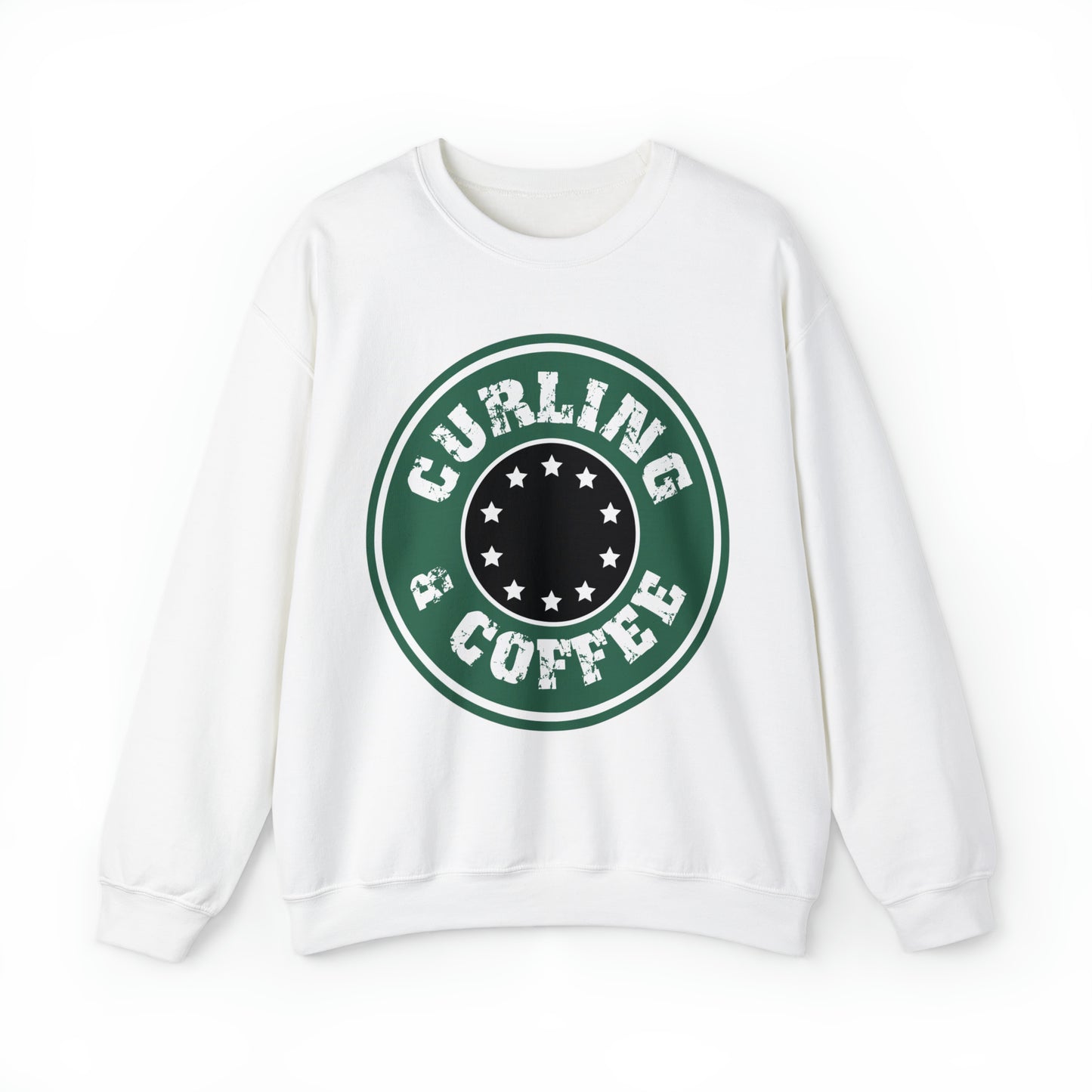 Curling & Coffee Design 2 Curling Club Unisex Heavy Blend™ Crewneck Sweatshirt