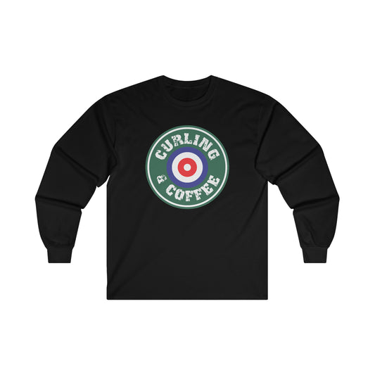 Coffee and Curling Design 1 Ultra Cotton Long Sleeve Tee